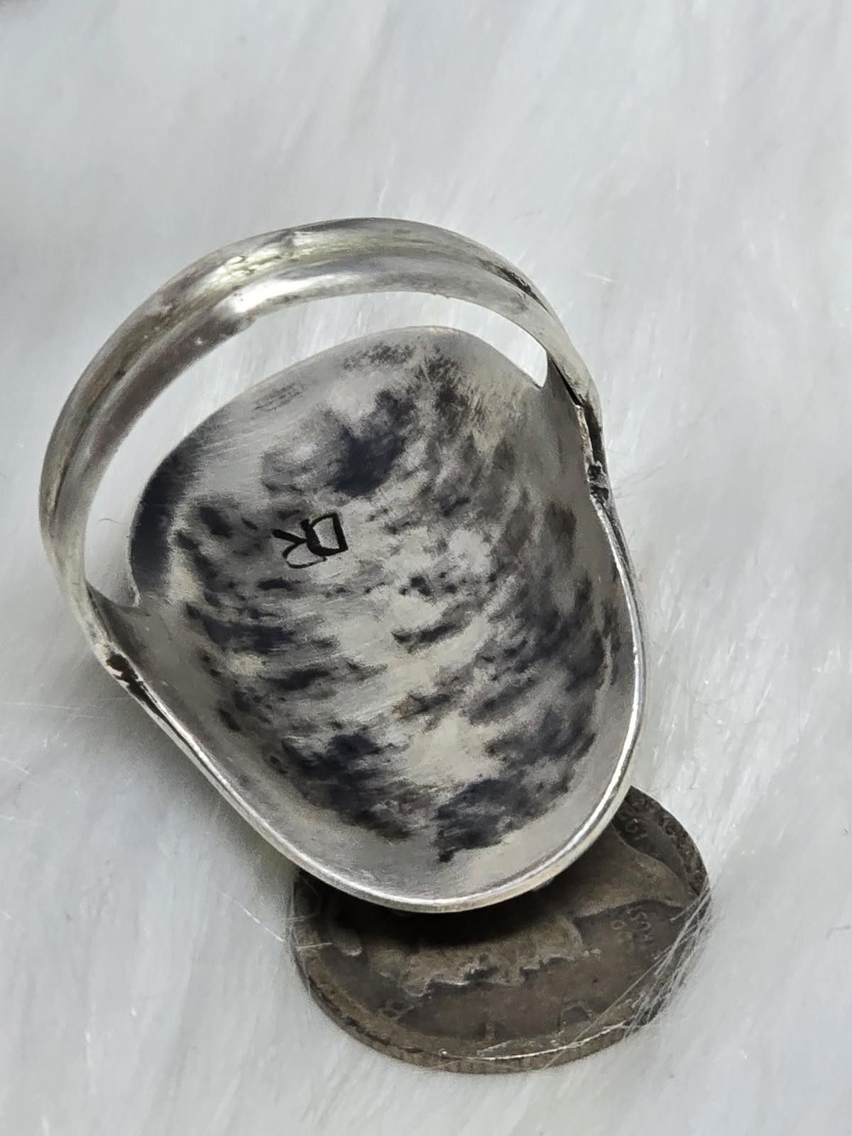 Other Native American DR 925 Silver Moonstone Cluster Ring 11.5 Size ONE SIZE - 7 Thumbnail