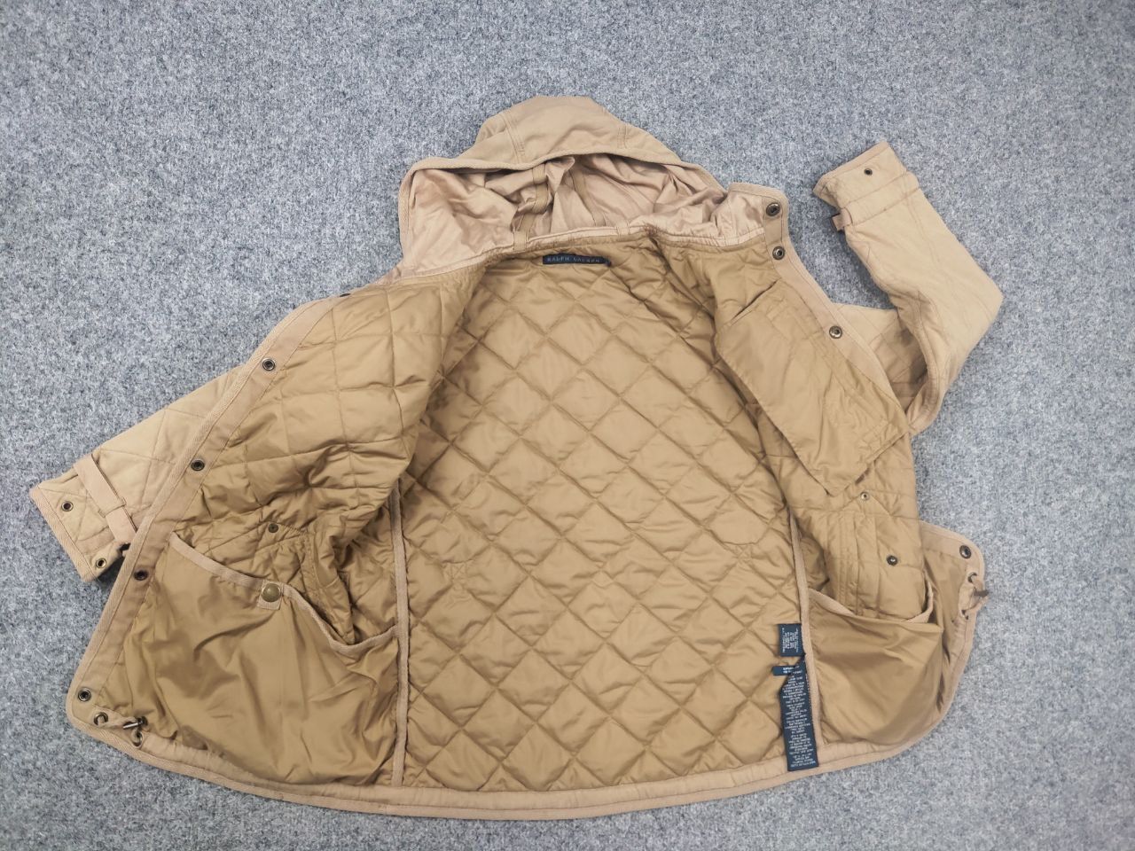 Ralph Lauren Rare Vintage 90's Ralph Lauren Quilted Beige Workwear Jacket Size US S / EU 44-46 / 1 - 15 Thumbnail