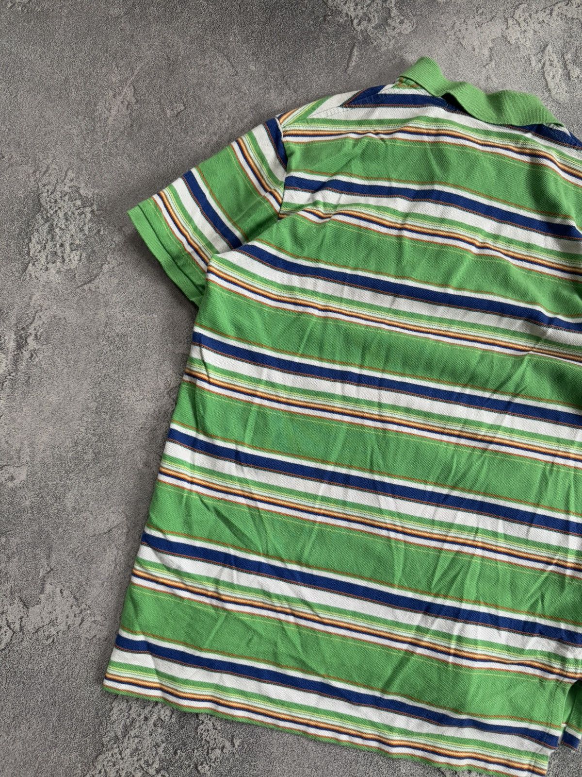 Polo Ralph Lauren × Ralph Lauren × Vintage Polo Ralph Lauren M striped polo button up T-shirt tee RL Size US M / EU 48-50 / 2 - 13 Thumbnail