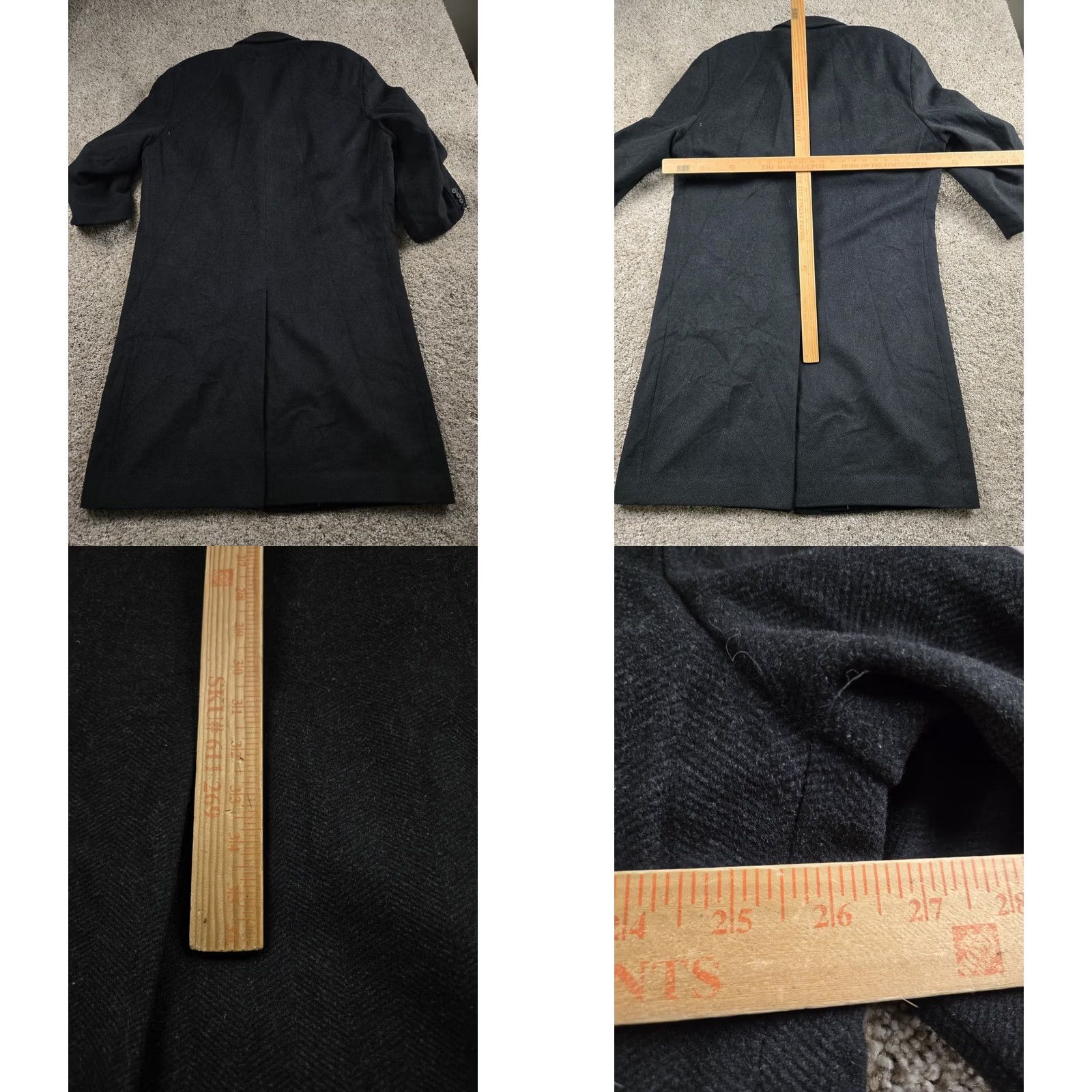 Ralph Lauren Lauren Ralph Lauren Overcoat Mens 46L Wool Cashmere Gray Herringbone Coat Long Wool Blend Button Pockets Classic 46L Mens Winter Vintage No N/A Size US S / EU 44-46 / 1 - 8 Thumbnail