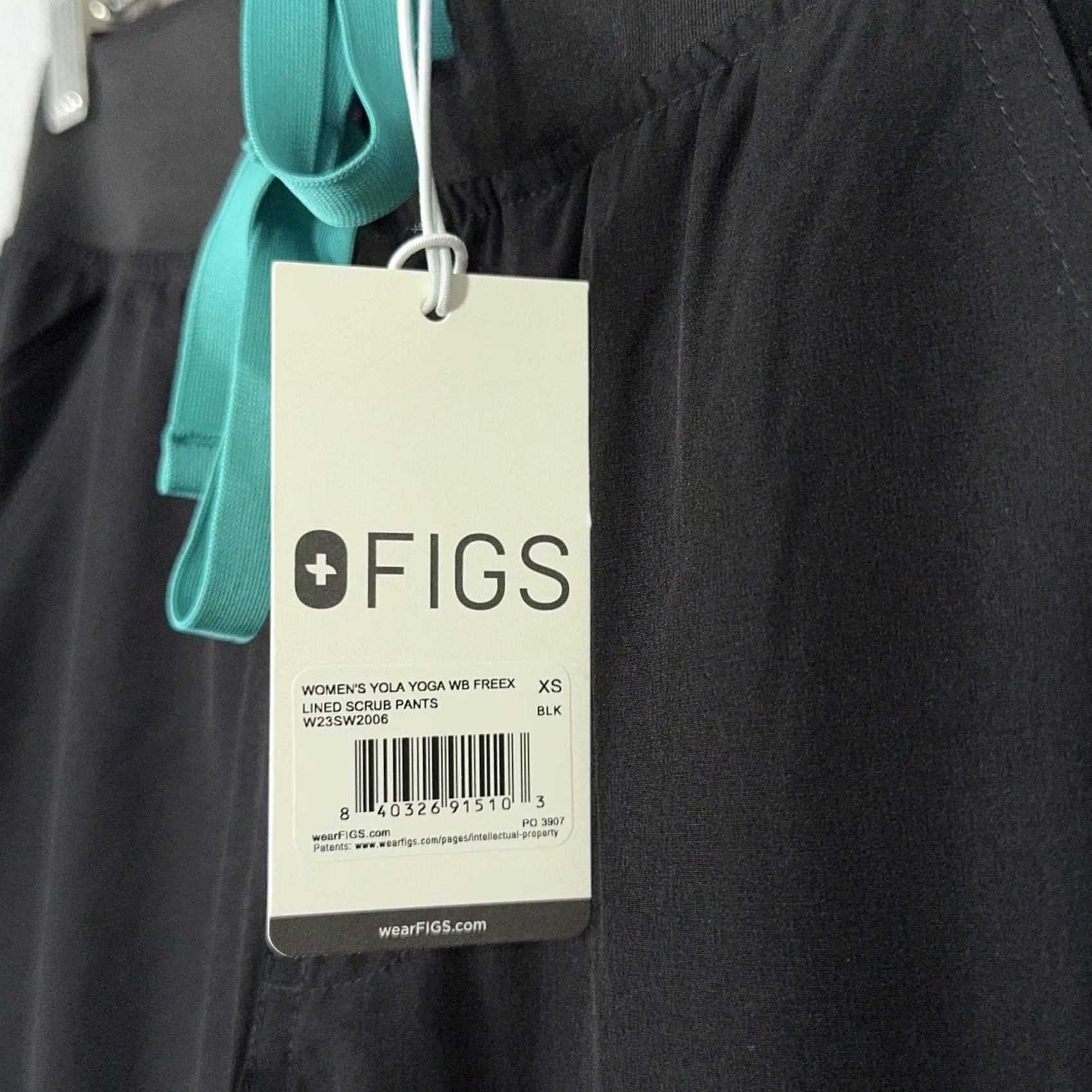 Vintage FIGS Yola Pants Womens XS Black FreeX Lined Scrub Technical Collection Medical Nursing Size 26" / US 2 / IT 38 - 5 Thumbnail