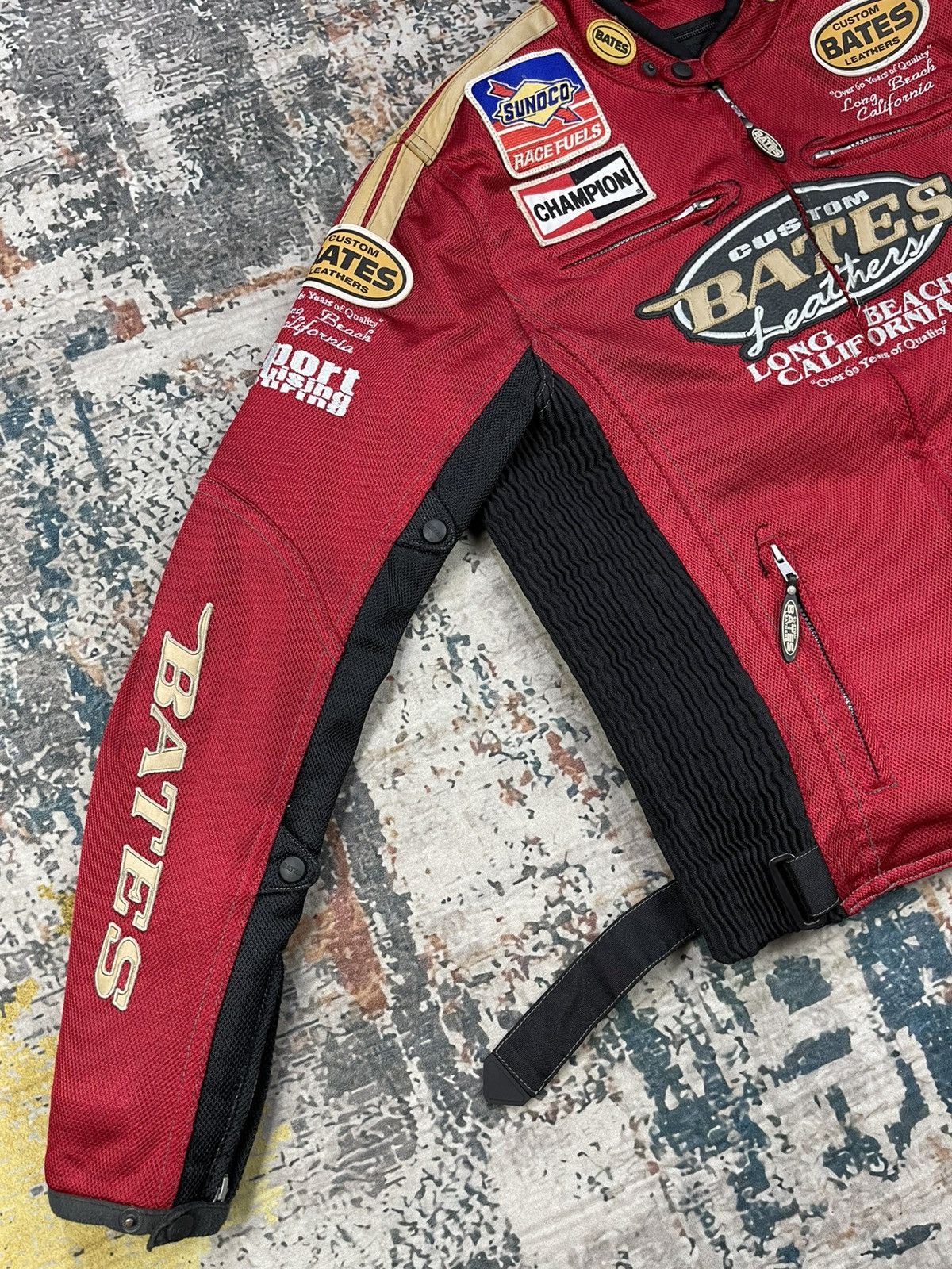 Bates Hats Bates Custom Leather Motocycle Mesh Riding Jacket Size US L / EU 52-54 / 3 - 7 Thumbnail