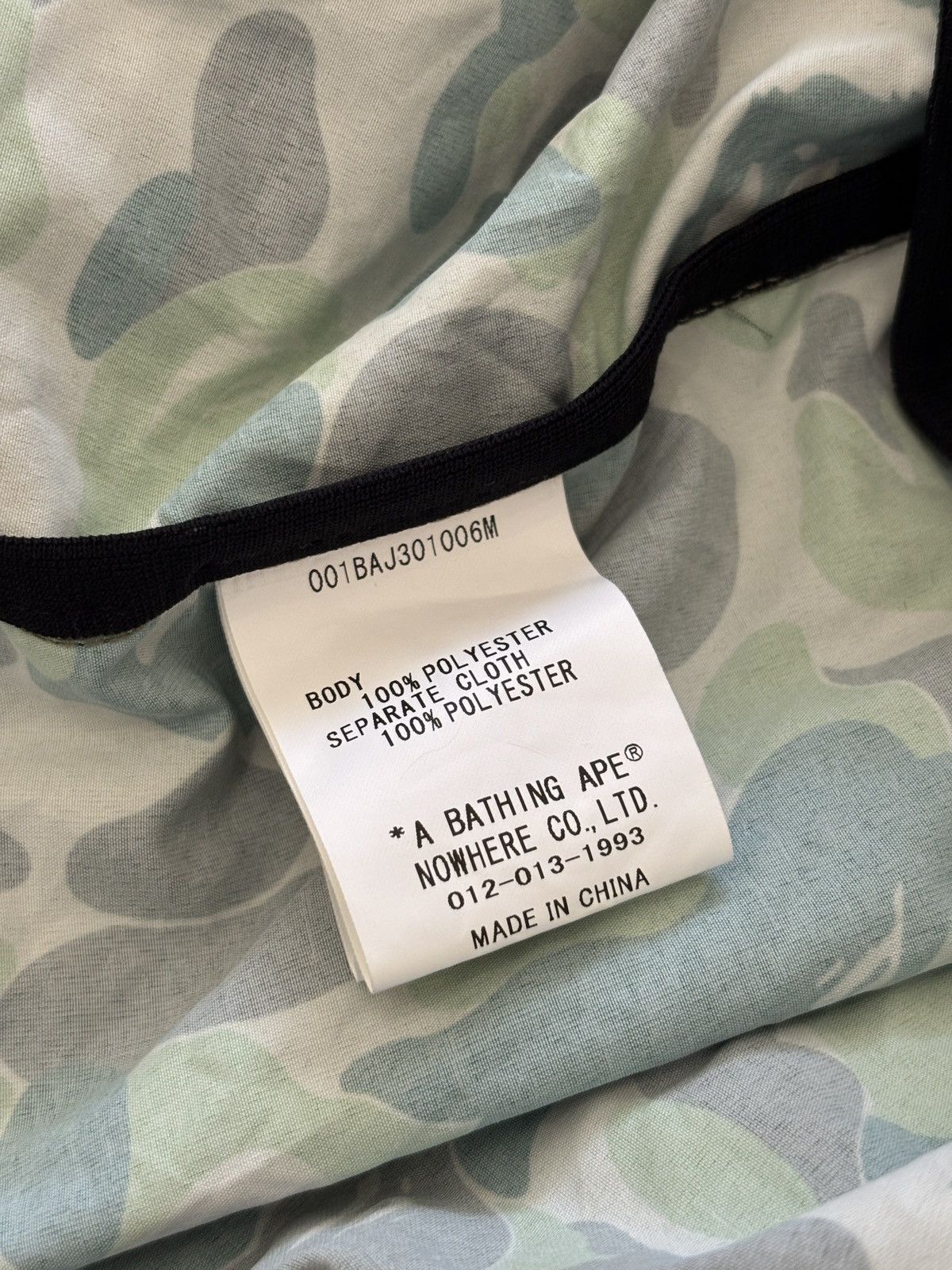 Bape A Bathing Ape ABC Camo Utility Eco Bag (GREEN) Size ONE SIZE - 4 Thumbnail