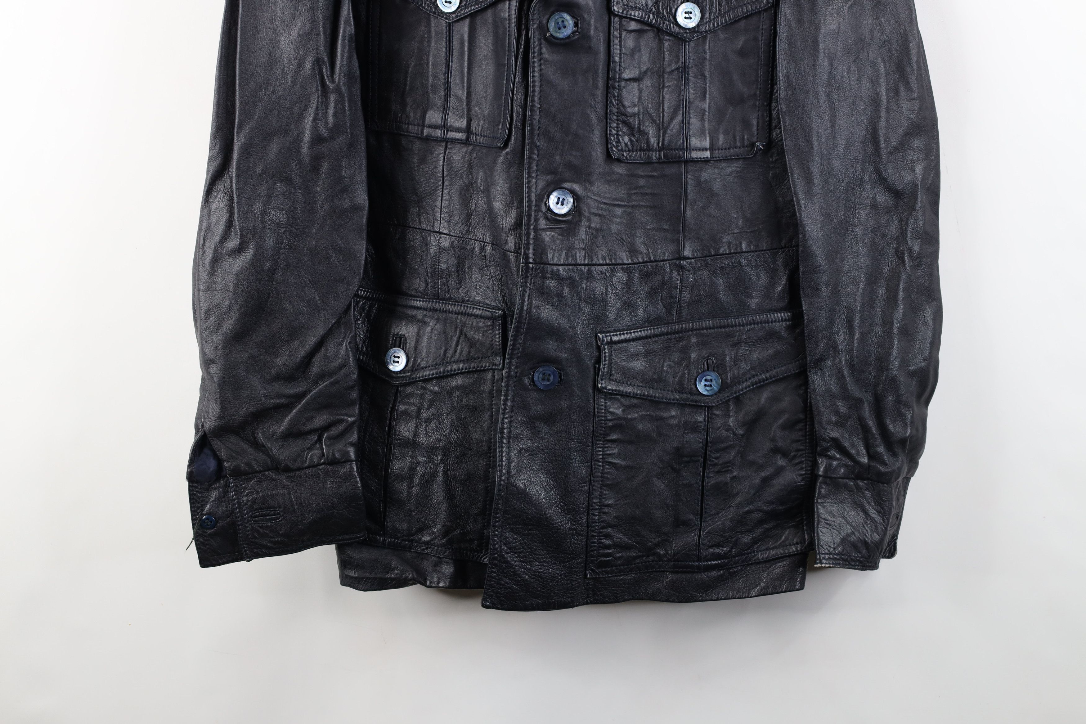 Vintage Vintage 70s Streetwear Bush Leather Shirt Jacket Shacket Size US XL / EU 56 / 4 - 3 Thumbnail