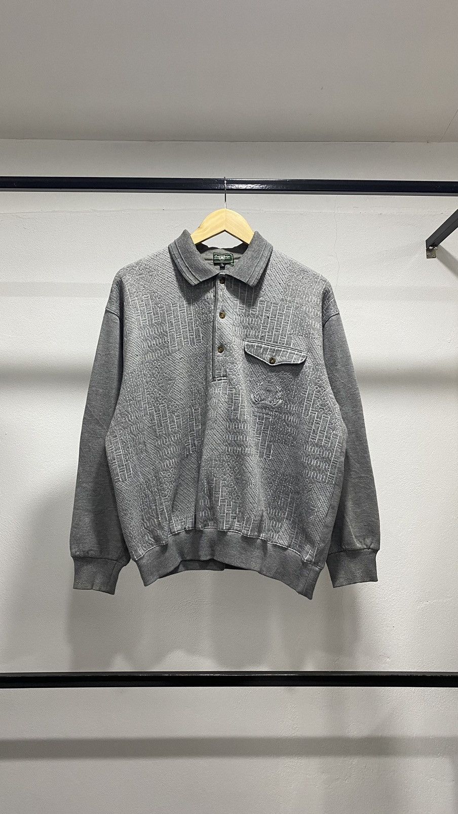 Japanese Brand × Vintage Vintage 3D Collar Sweatshirt 80s Size US L / EU 52-54 / 3 - 7 Thumbnail