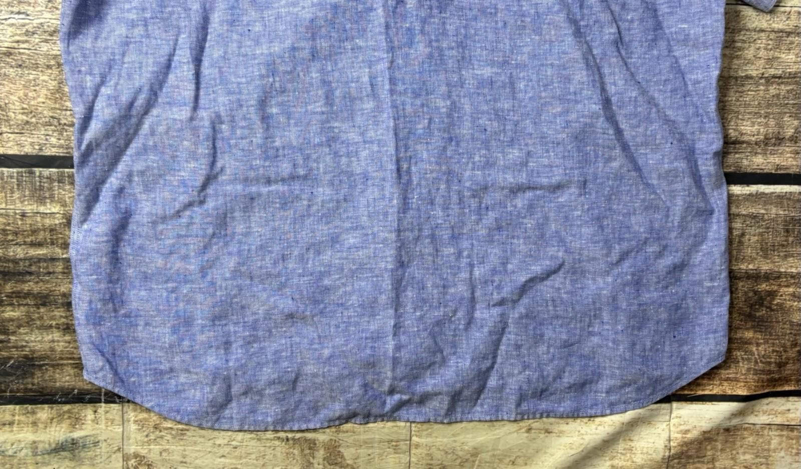 UNTUCKit Untuckit Shirt Men's 2XL Cameron Linen Button Down Size US XXL / EU 58 / 5 - 7 Thumbnail