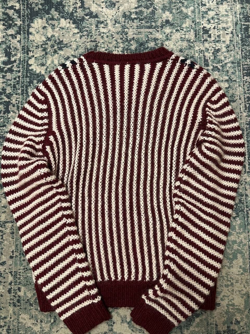 Saint Laurent Paris Saint Laurent Paris Wool Blend Striped Sweater Size US L / EU 52-54 / 3 - 2 Thumbnail