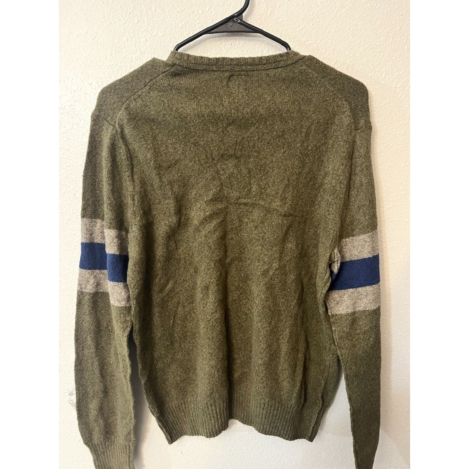 Gap Gap Sweater Men Small Green Wool Blend V-Neck Pullover Sweatshirt Regular Fit Casual S Green Gap Logo All Seasons Mens Size US S / EU 44-46 / 1 - 3 Thumbnail
