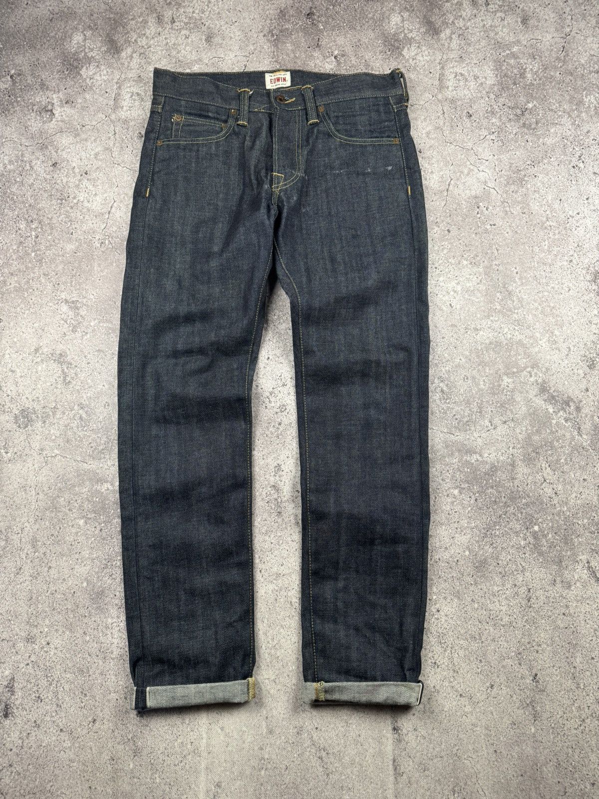 VINTAGE EDWIN WASHED DISTRESSED BAGGY SELVEDGE JAPANESSE