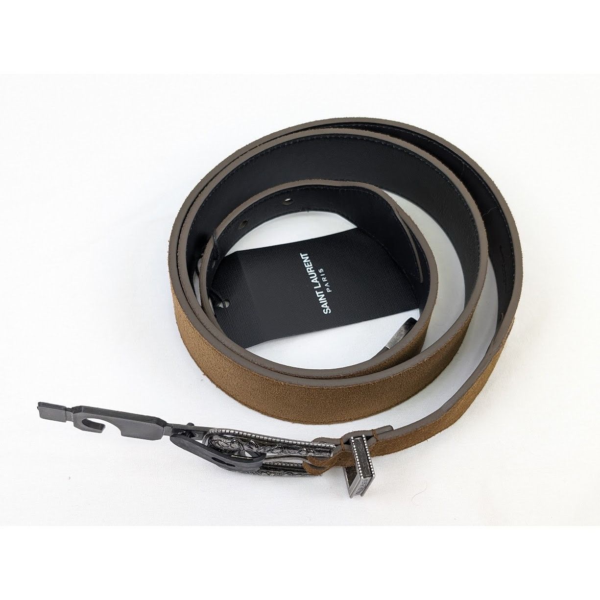 Saint Laurent Paris o1rshd1 Size:110 CM / Cintura Otterproof Aged Belt Dark Land Size 42 - 7 Thumbnail