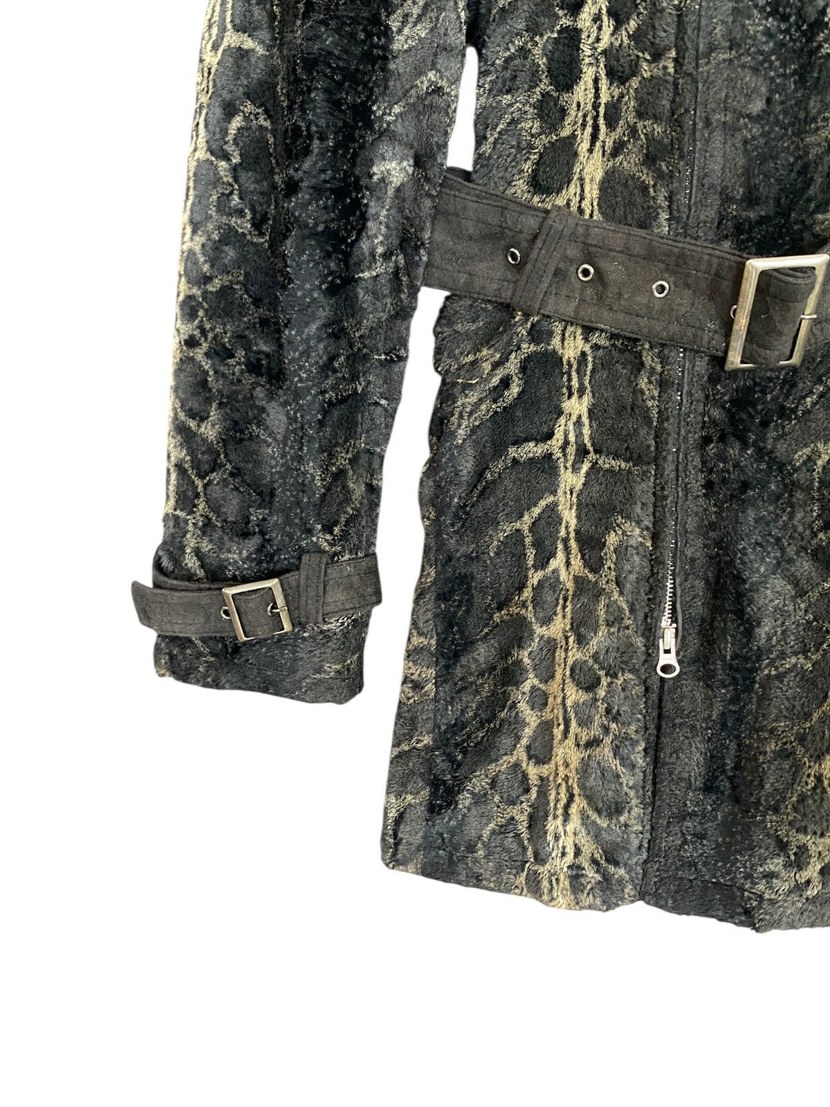 Tornado Mart Very Rare Vintage Tornado Mart Snake Skin Velvet Parka 1990s Size US L / EU 52-54 / 3 - 7 Thumbnail