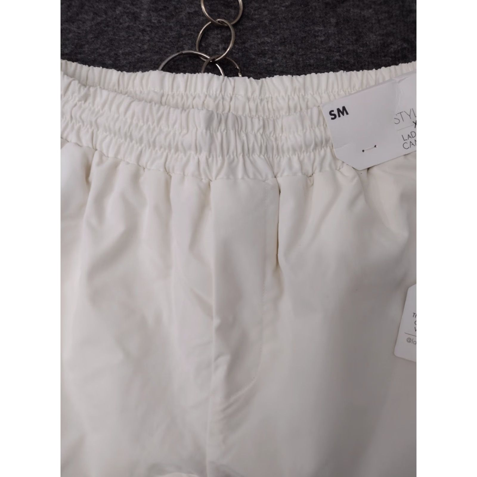Vintage Stylus Ladarius Campbell Cargo Pants Men Size S/M Ivory Adjustable Stretch Size US 29 - 3 Thumbnail