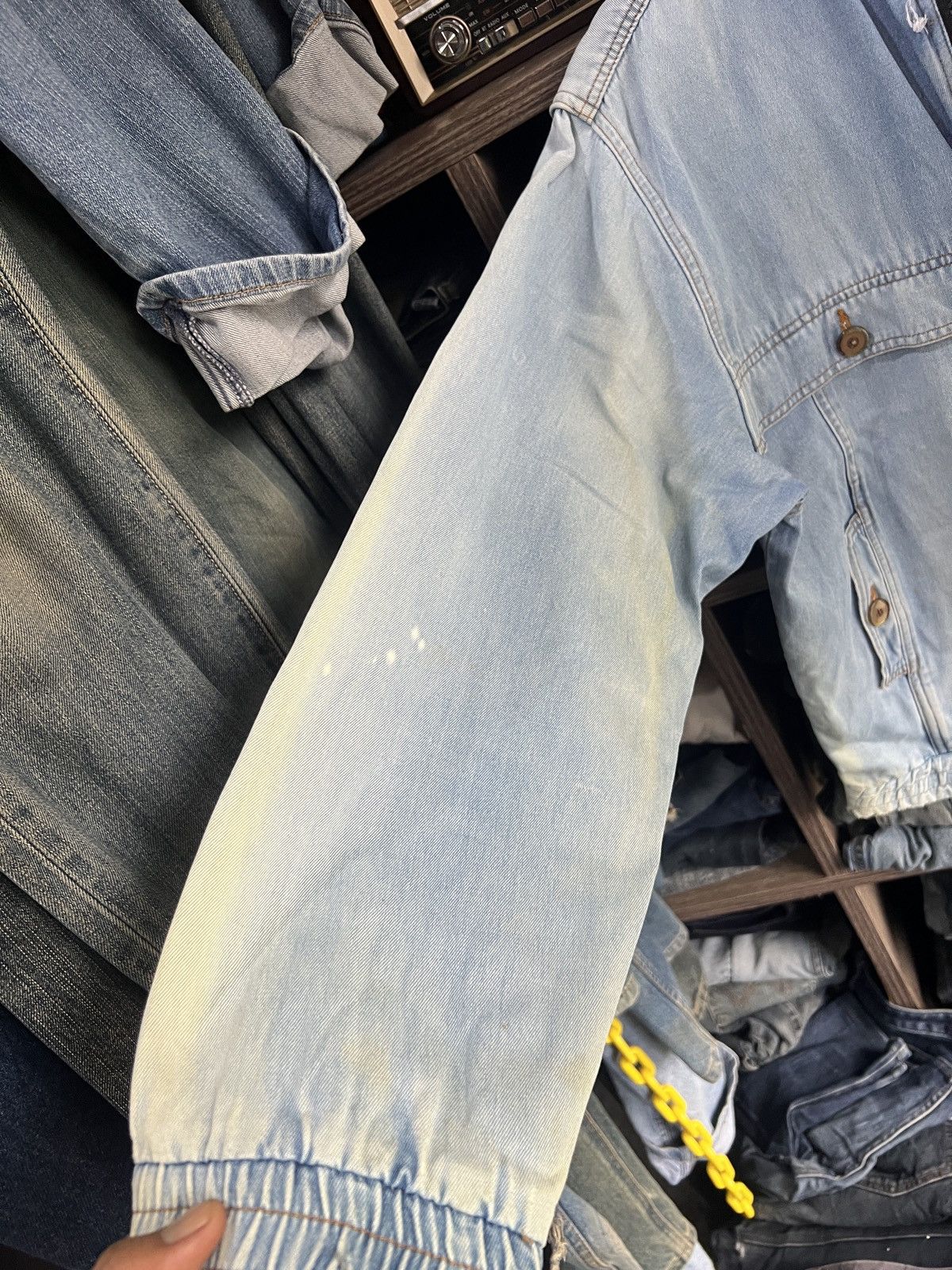 Other 🔥Vintage Distressed Calro Valentino Status Denim Jacket Size US M / EU 48-50 / 2 - 13 Thumbnail