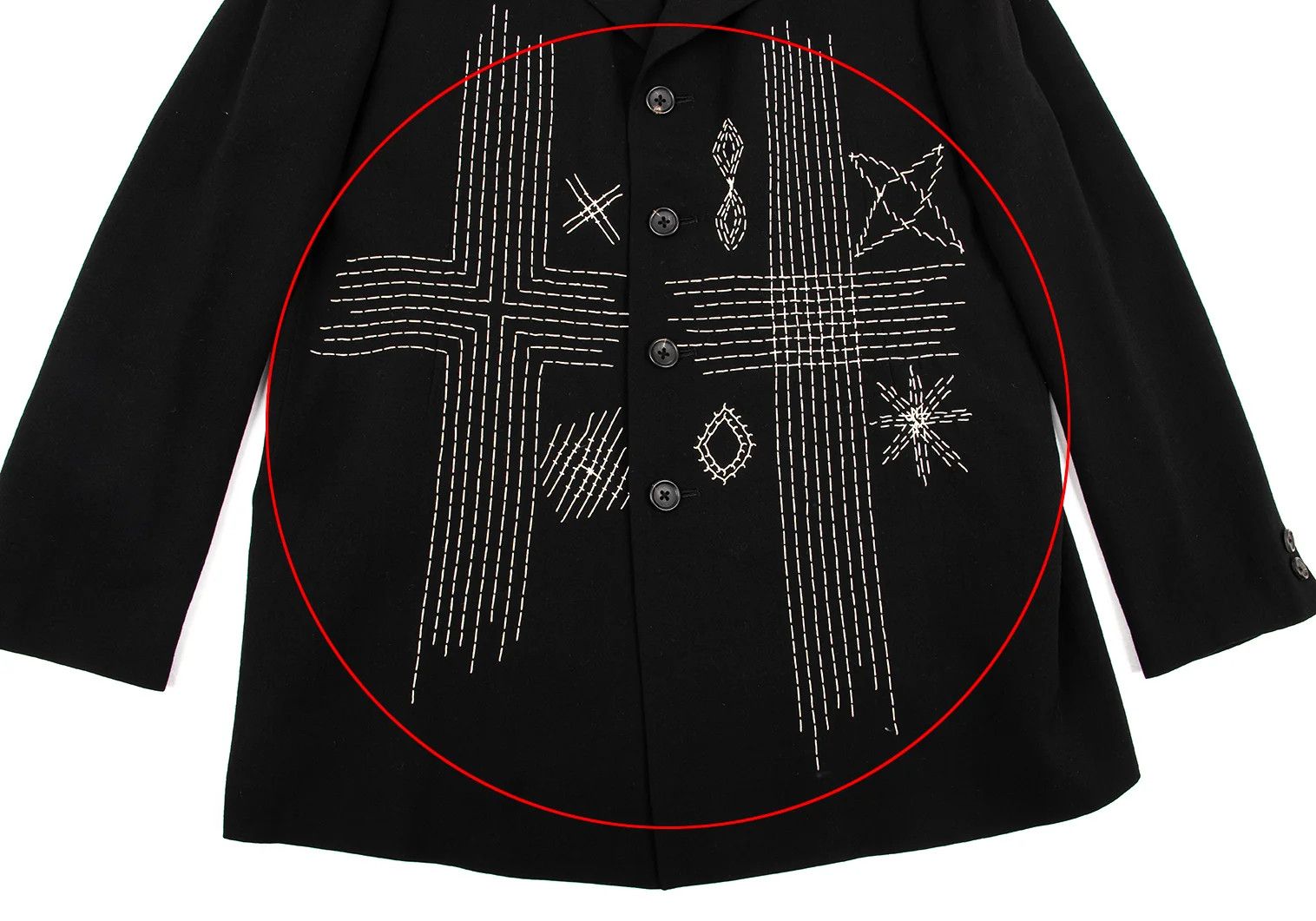 Yohji Yamamoto Yohji Yamamoto Wool Gabardine Jacket Black M Size US M / EU 48-50 / 2 - 9 Thumbnail