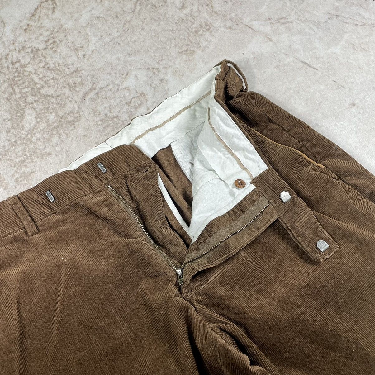 Polo Ralph Lauren × Vintage Vintage Ralph Lauren Oldmoney Brown Corduroy Trousers Size US 38 / EU 54 - 8 Thumbnail
