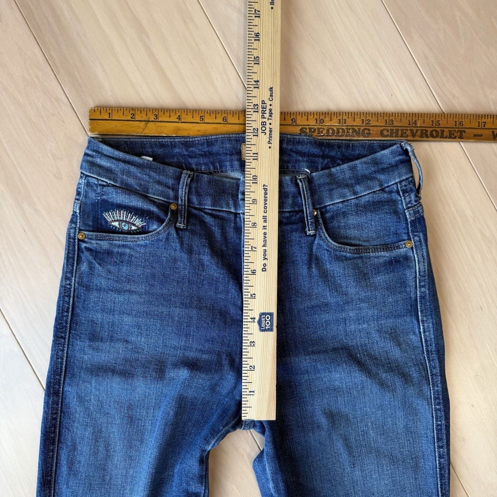 MOTHER Mother High Waisted Double Looker Ankle Fray Jeans W 27 Size 27" / US 4 / IT 40 - 7 Thumbnail