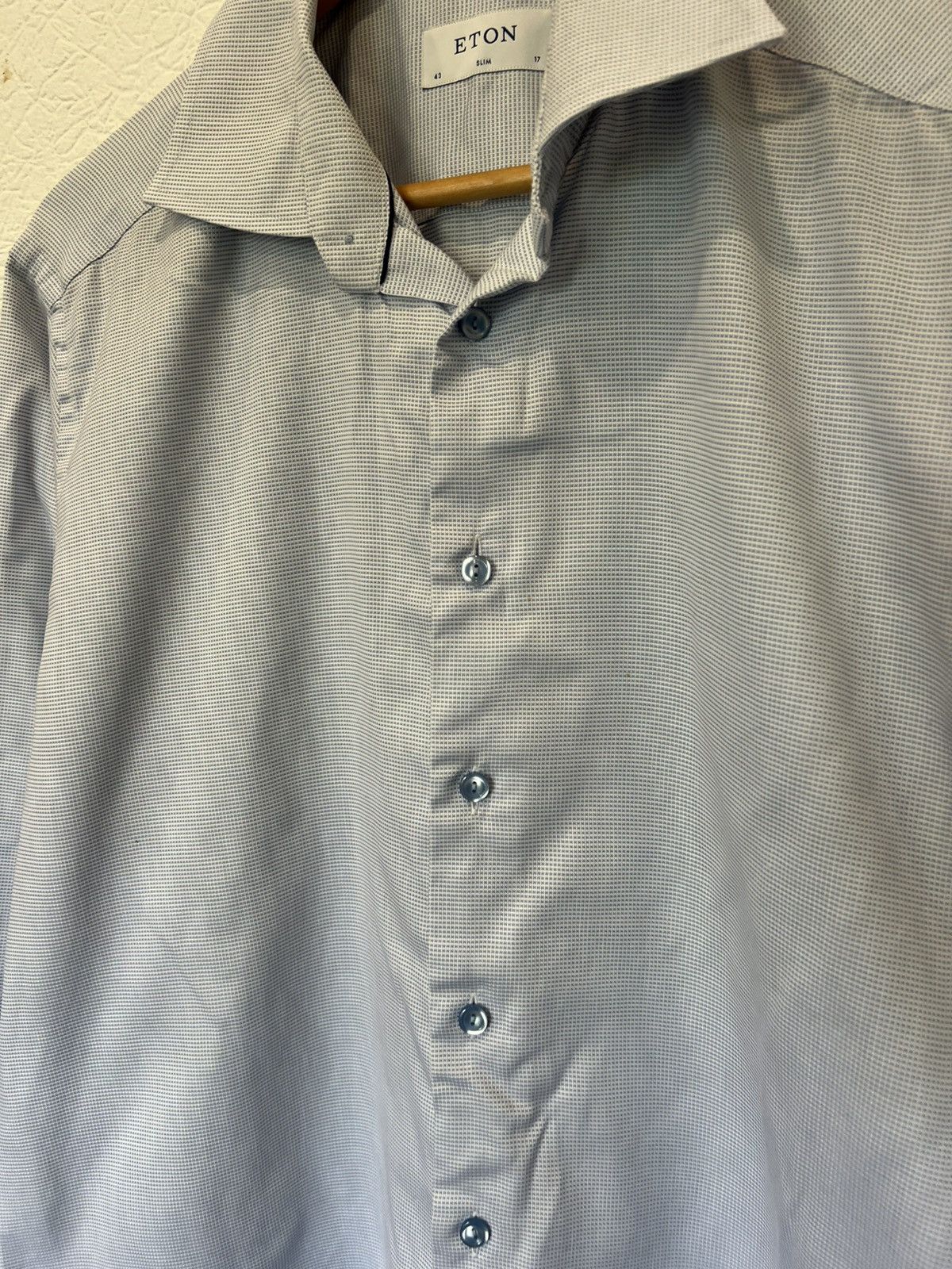 Eton Eton Blue Button Up Shirt Classic Mens Size US L / EU 52-54 / 3 - 2 Thumbnail