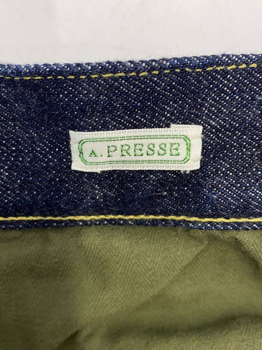 A.PRESSE Cotton Washed Denim Wide Pants Size US 32 / EU 48 - 4 Thumbnail