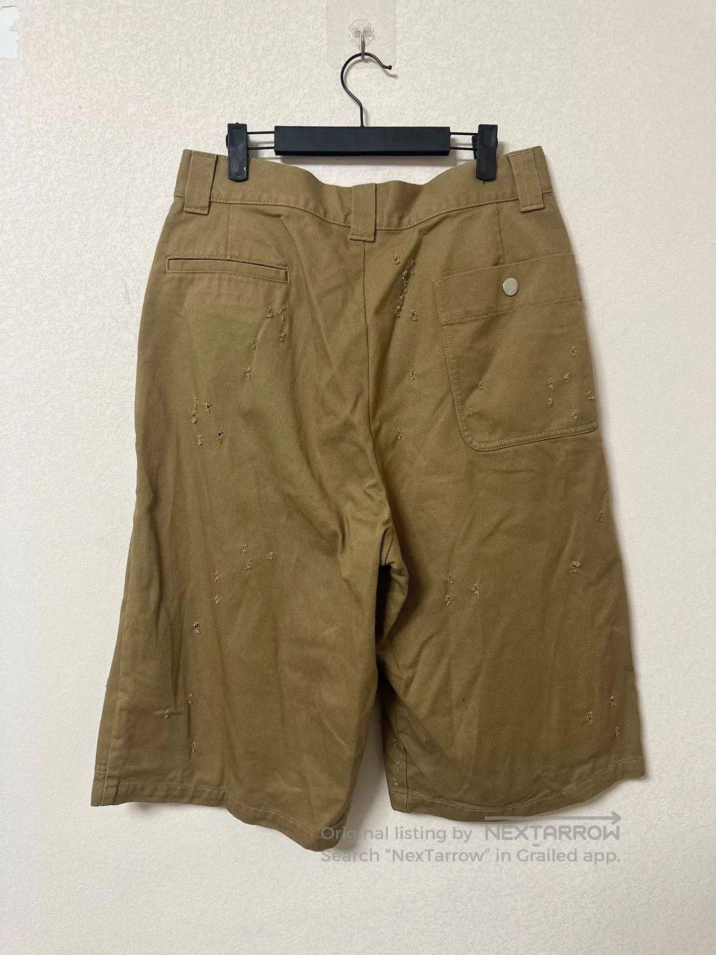 Givenchy Givenchy Brown Denim Shorts with Ring Detail. Size US 44 / EU 60 - 2 Thumbnail