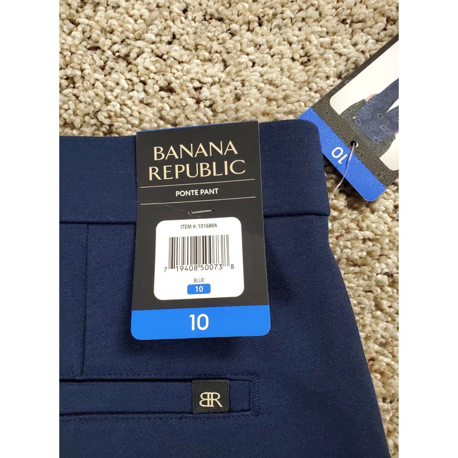 Banana Republic Banana Republic Skinny Everywhere Ponte Pants 10 Women Blue High Rise Ankle NWT Size 32" / US 10 / IT 46 - 7 Thumbnail