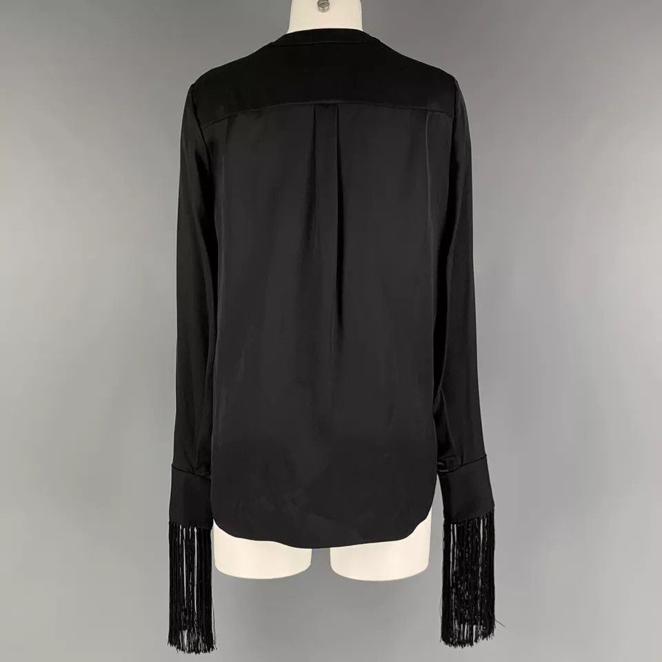 Alexander McQueen o1y0325 Blouse in Black Size S / US 4 / IT 40 - 3 Thumbnail