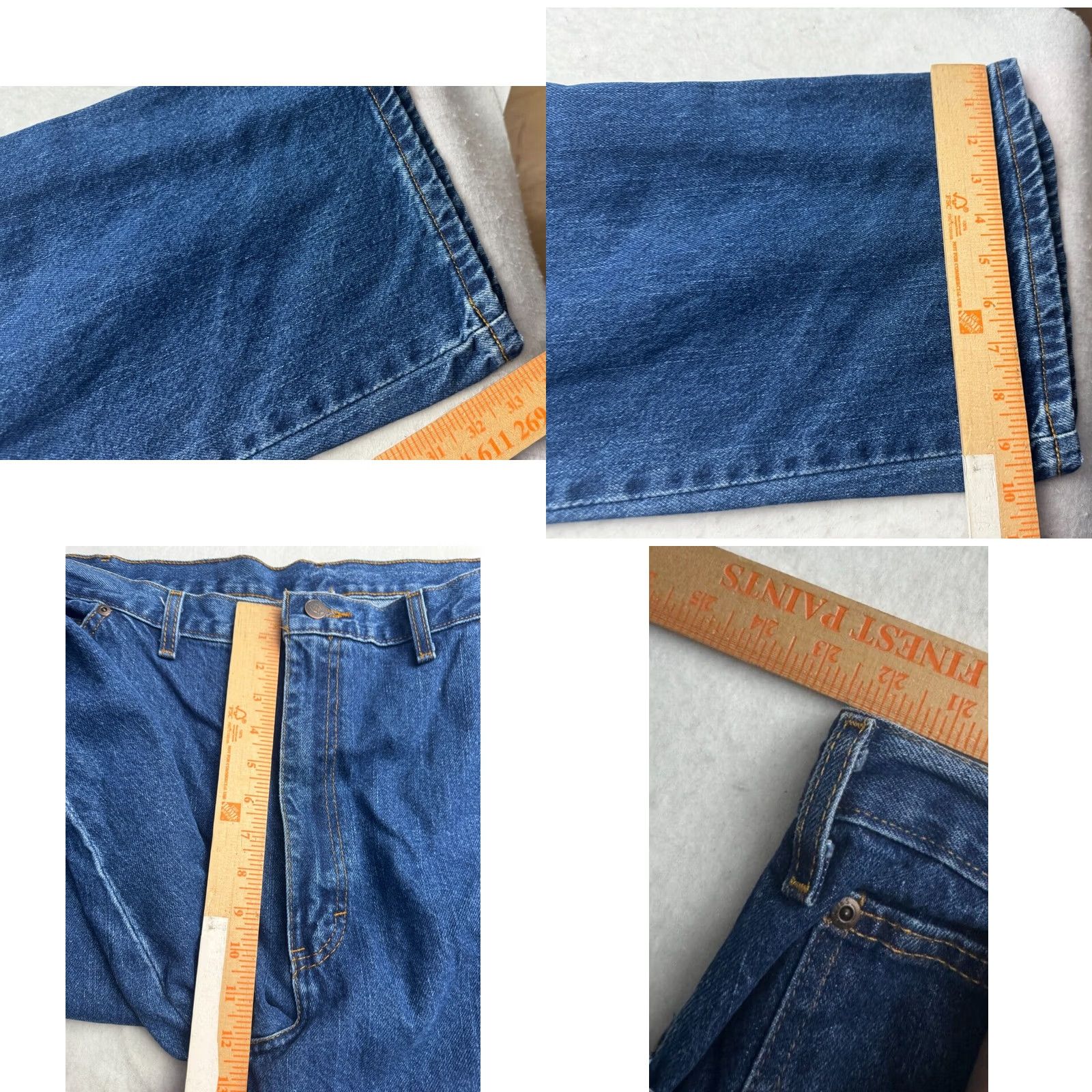 Dickies Dickies Blue Jeans Relaxed Straight 44x34 Cotton Denim Zip Button Mens Workwear Construction Mechanic 45x34 - Size 44/34 Size US 44 / EU 60 - 8 Thumbnail
