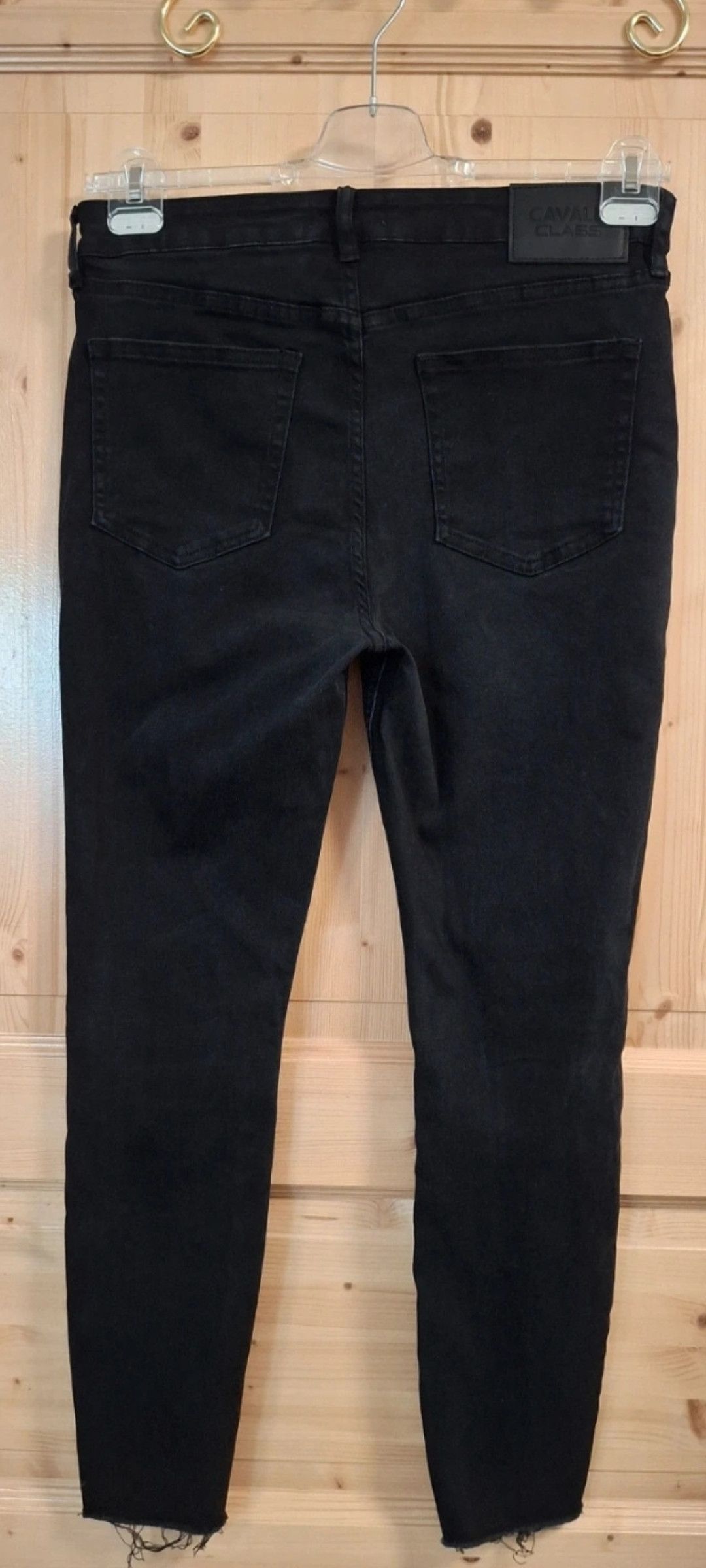 Cavalli Class Cavalli Class Black Distressed Skinny Jeans Size 31" - 5 Thumbnail
