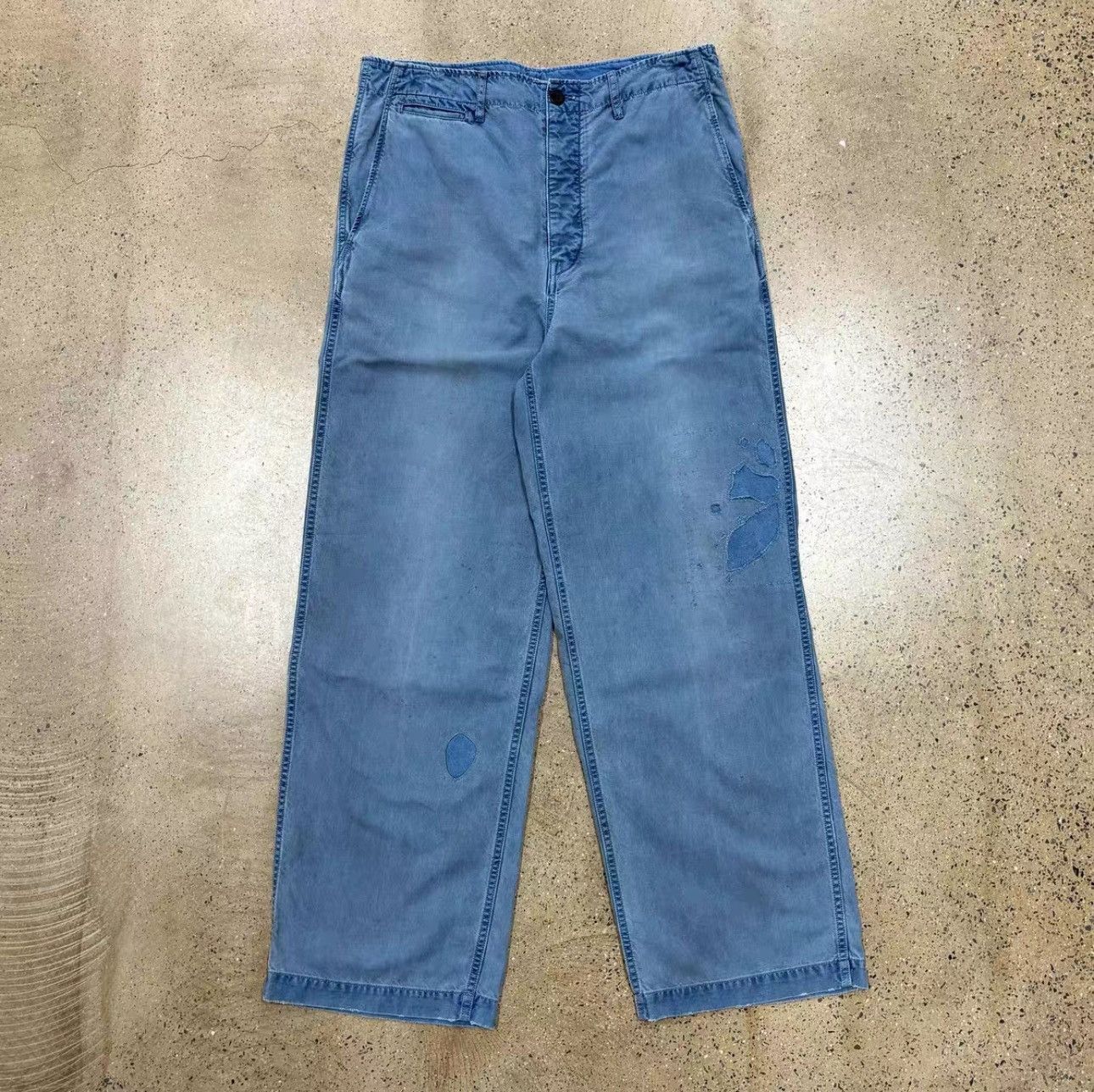 Visvim VISVIM EX Wide Chino Pants Crash Indigo | Grailed