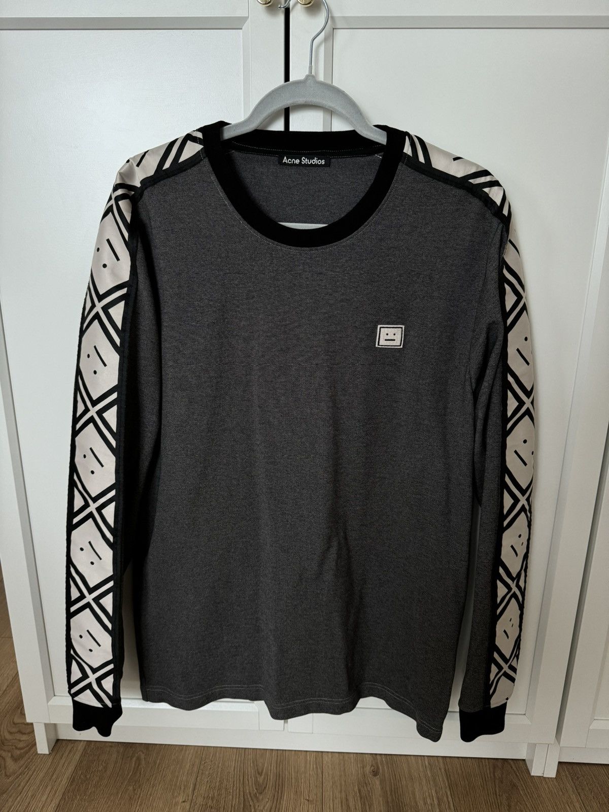 Acne Studios Acne Studios face grey sweatshirt Size US M / EU 48-50 / 2 - 2 Thumbnail
