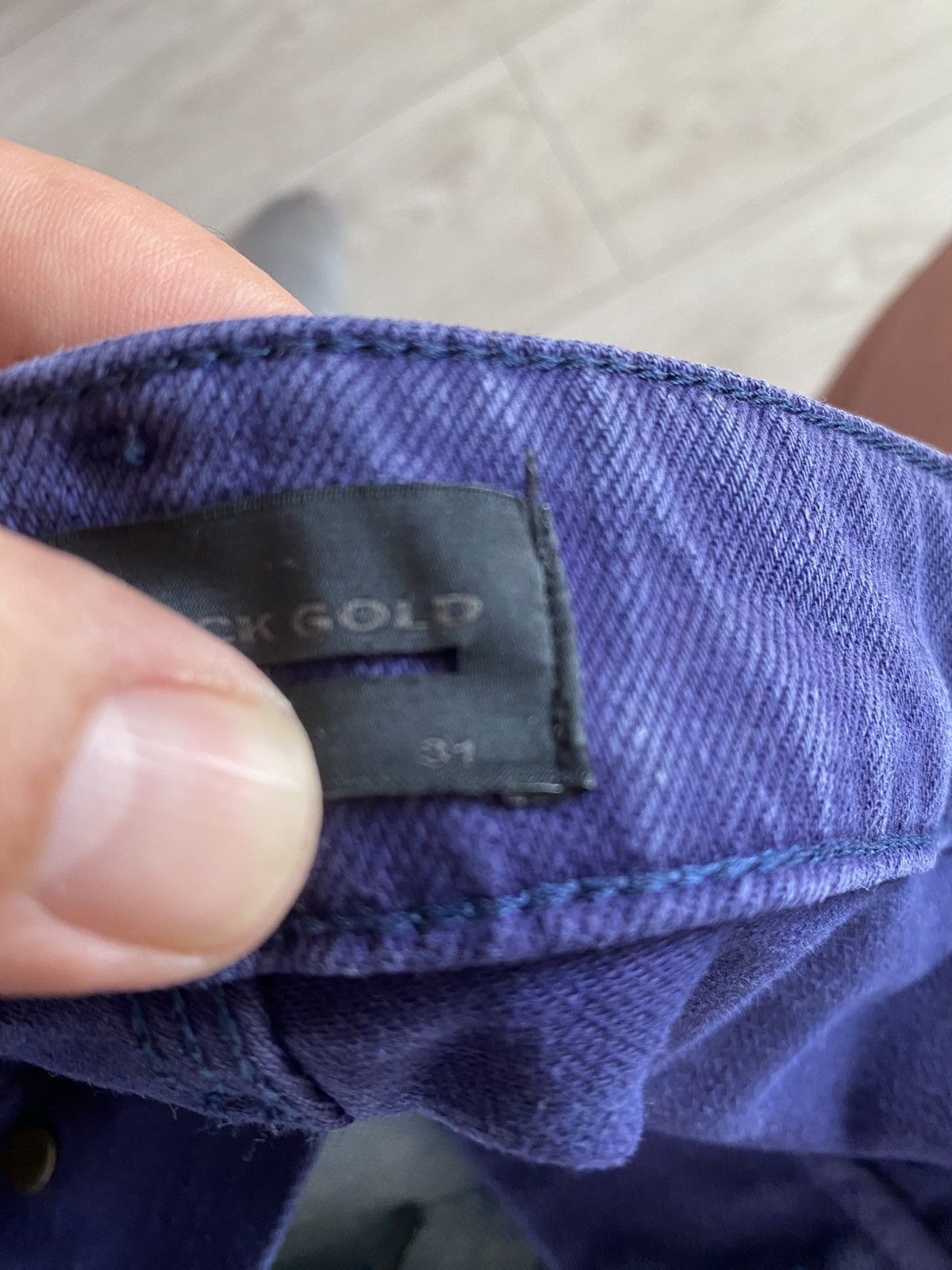Diesel Black Gold Diesel Black Gold Jeans, Dark Purple, Excellent Condition Size US 31 - 7 Thumbnail