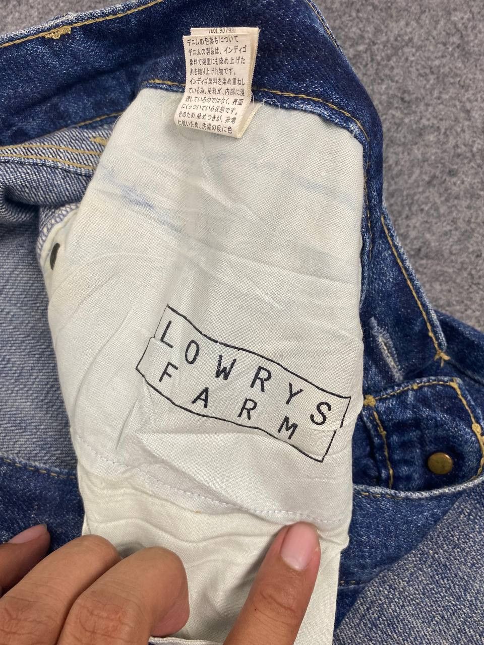 LOWRYS FARM lowrys farm japanese brand distressed denim nice design Size US 34 / EU 50 - 8 Thumbnail