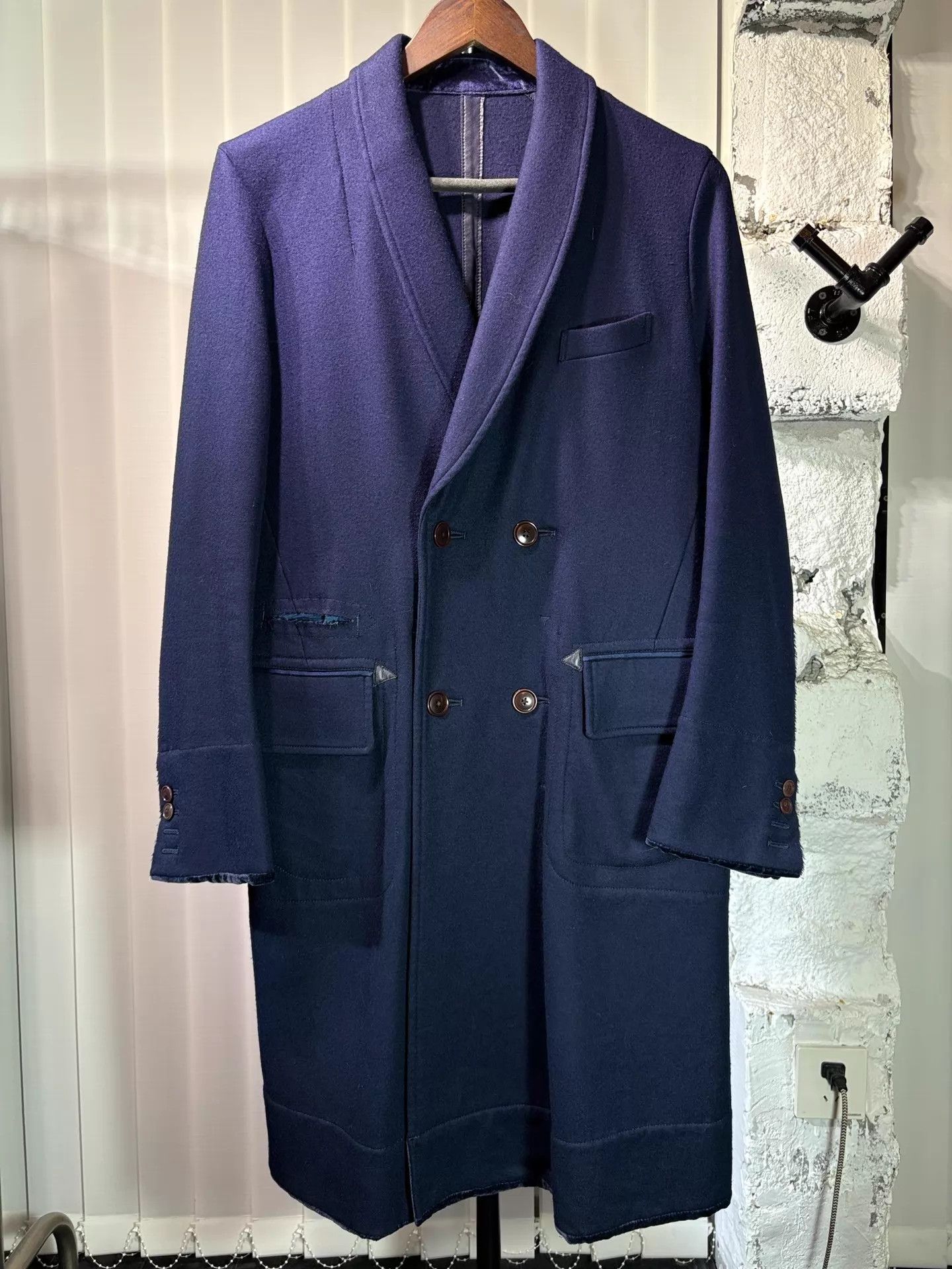 Takahiromiyashita The Soloist. TAKAHIRO MIYASHITA The Soloist 14AW Velvet Wool Blazer Size US S / EU 44-46 / 1 - 1 Thumbnail