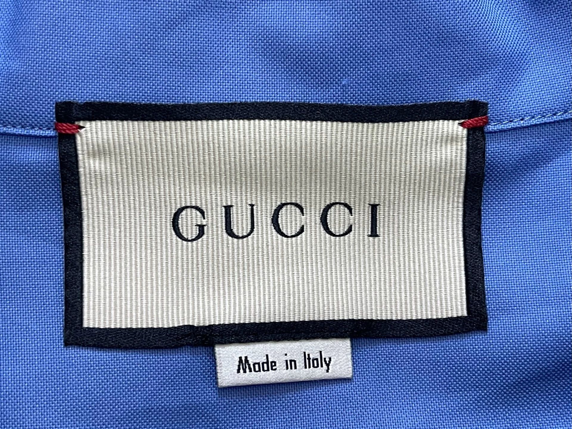 Gucci Gucci Runway Blue Shirt Men's 48 Size US M / EU 48-50 / 2 - 4 Thumbnail