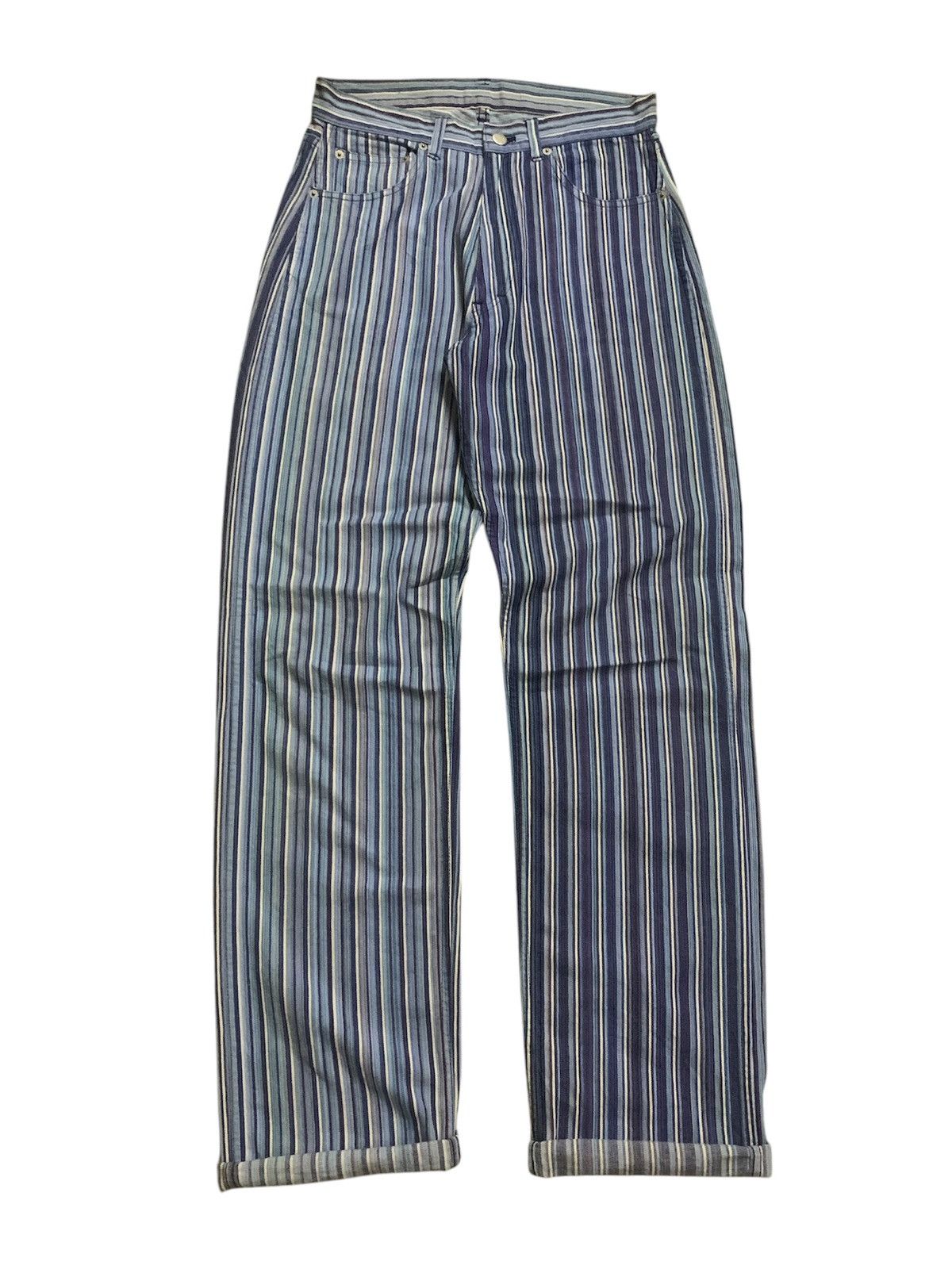 Yohji Yamamoto 💥Vintage Japanese Powder Stripe Pant Size US 29 - 1 Thumbnail