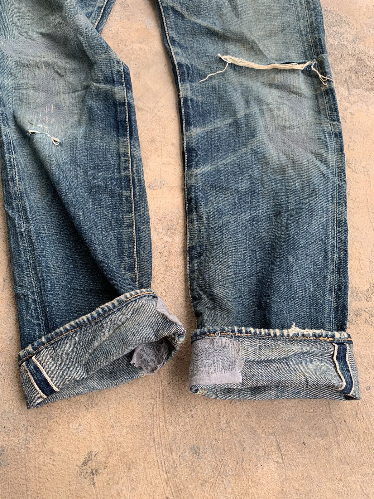 Japanese Brand × Vintage Vintage Go West Yellow divsion Selvedge distressed denim Size US 30 / EU 46 - 6 Thumbnail