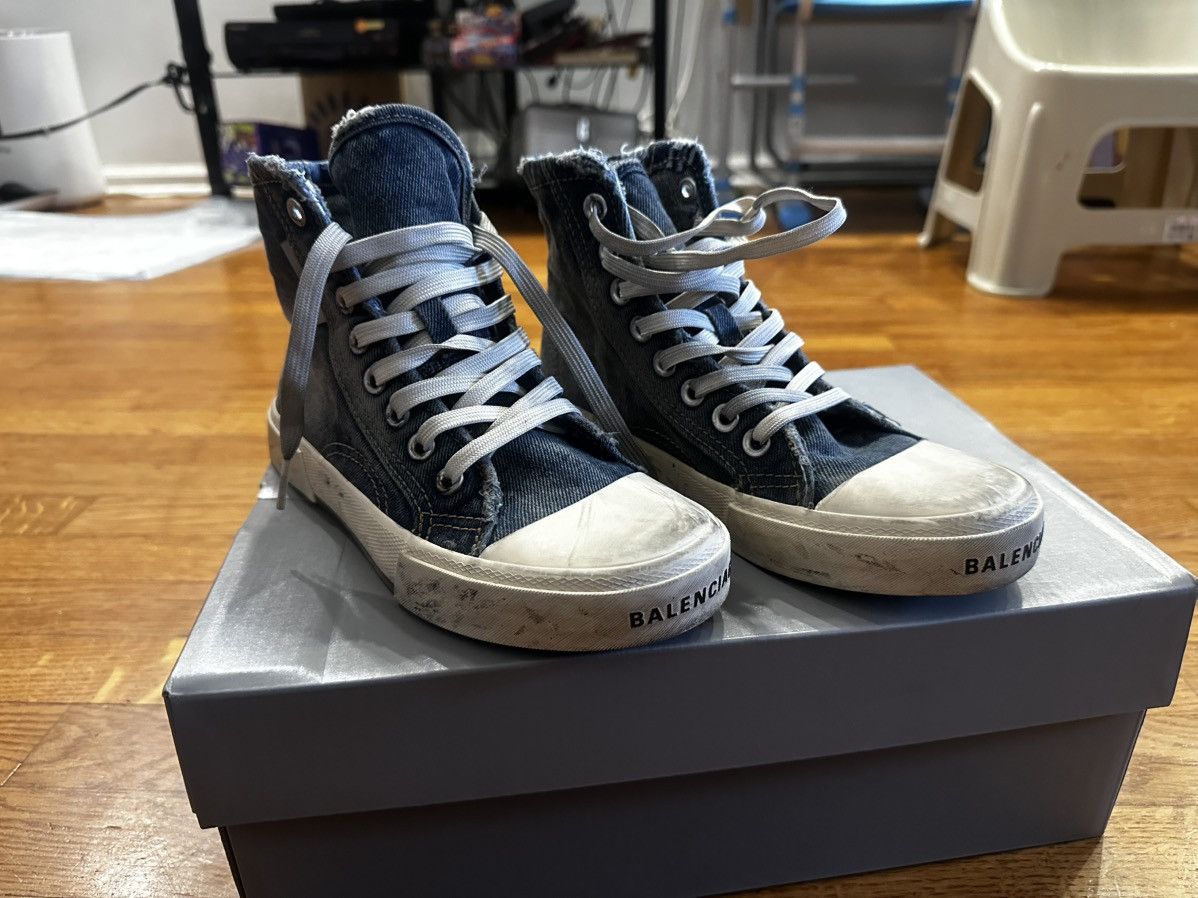 Balenciaga Balenciaga Paris High top 90’s Denim Size US 6 / EU 39 - 2 Thumbnail