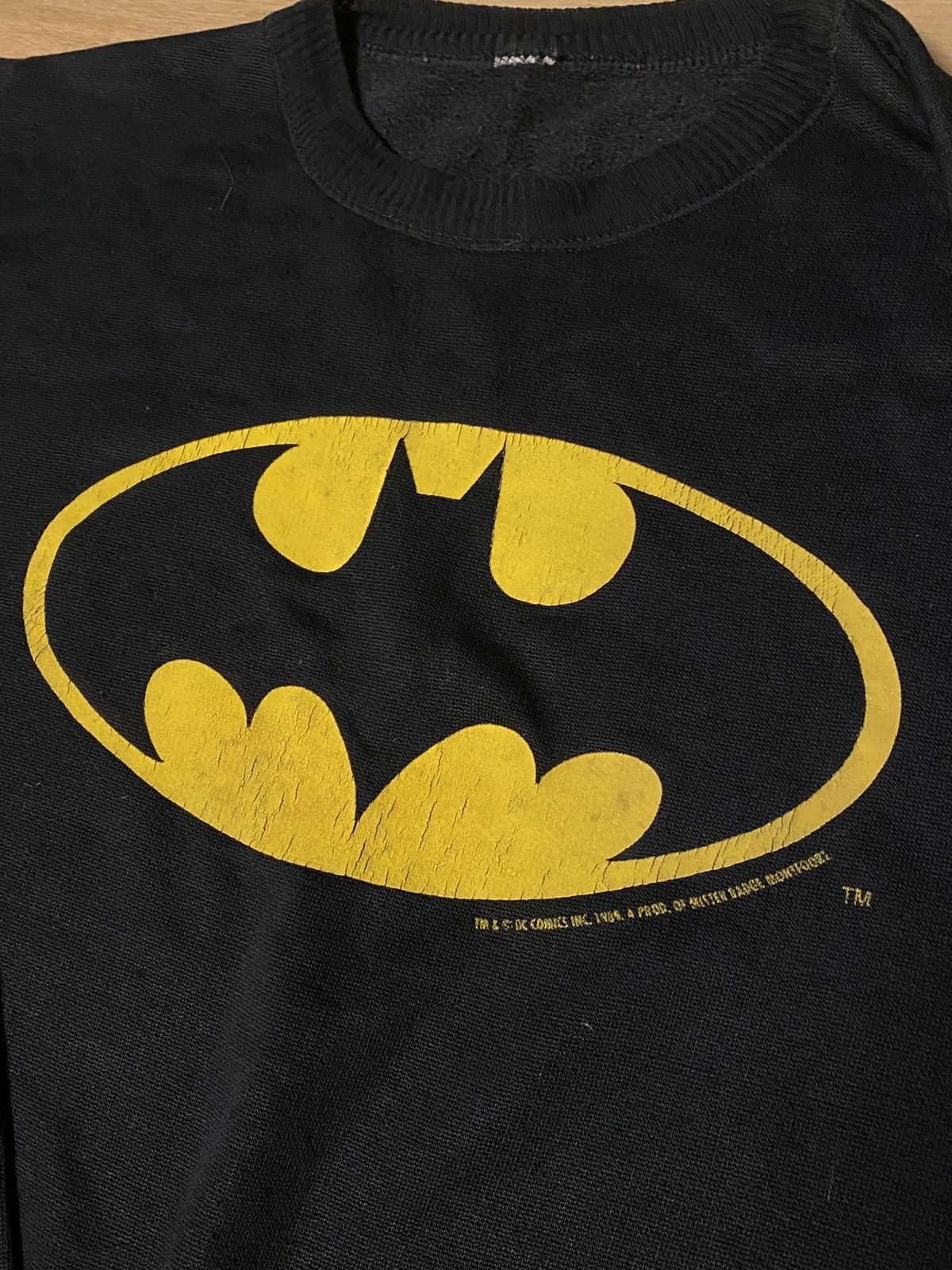 DC Comics Vintage 1986 Batman Knit Sweatshirt DC Comics / Warner Bros Size US XL / EU 56 / 4 - 2 Thumbnail