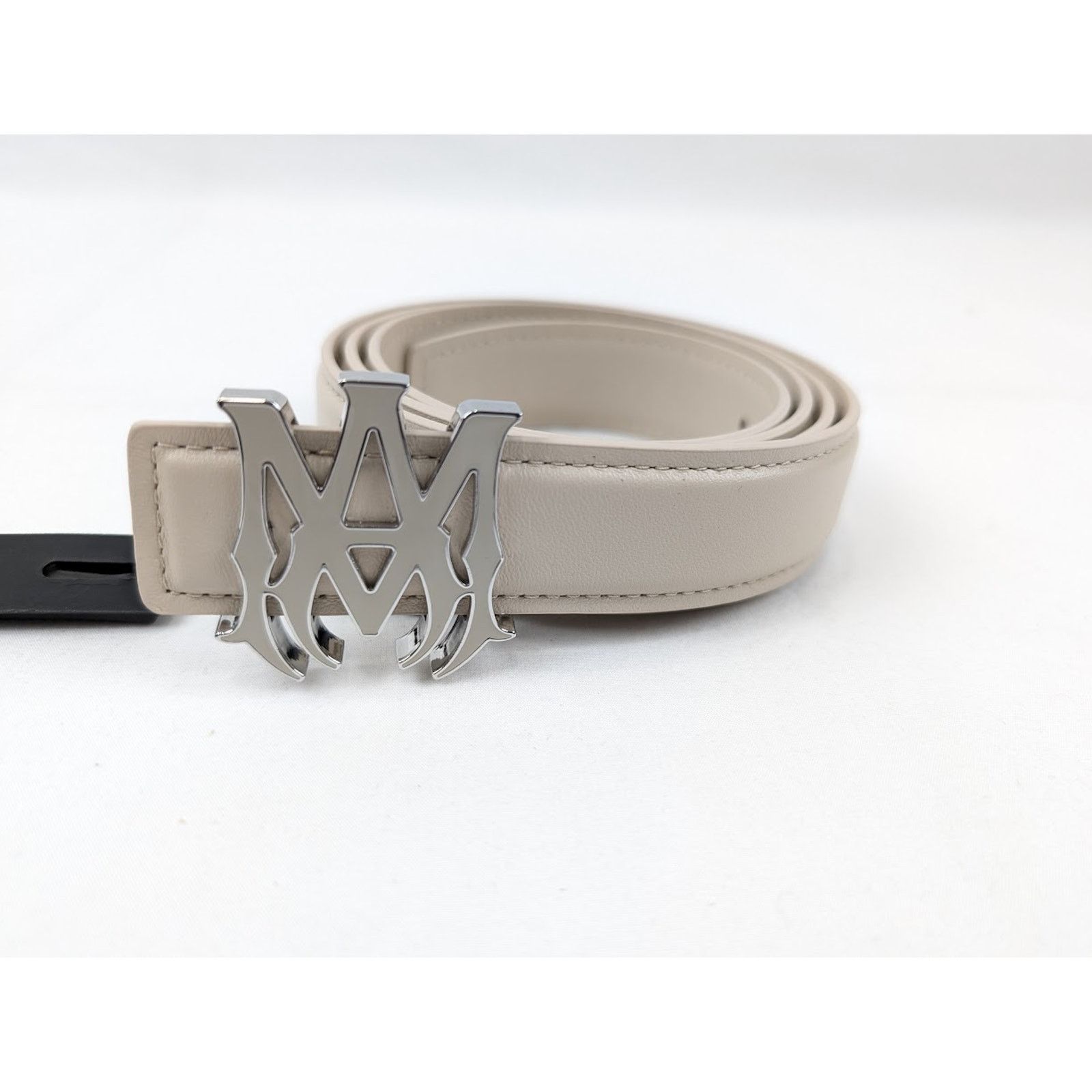 Amiri o1rshd1 Size:95 / MA Belt in Alabaster Size 38 - 2 Thumbnail