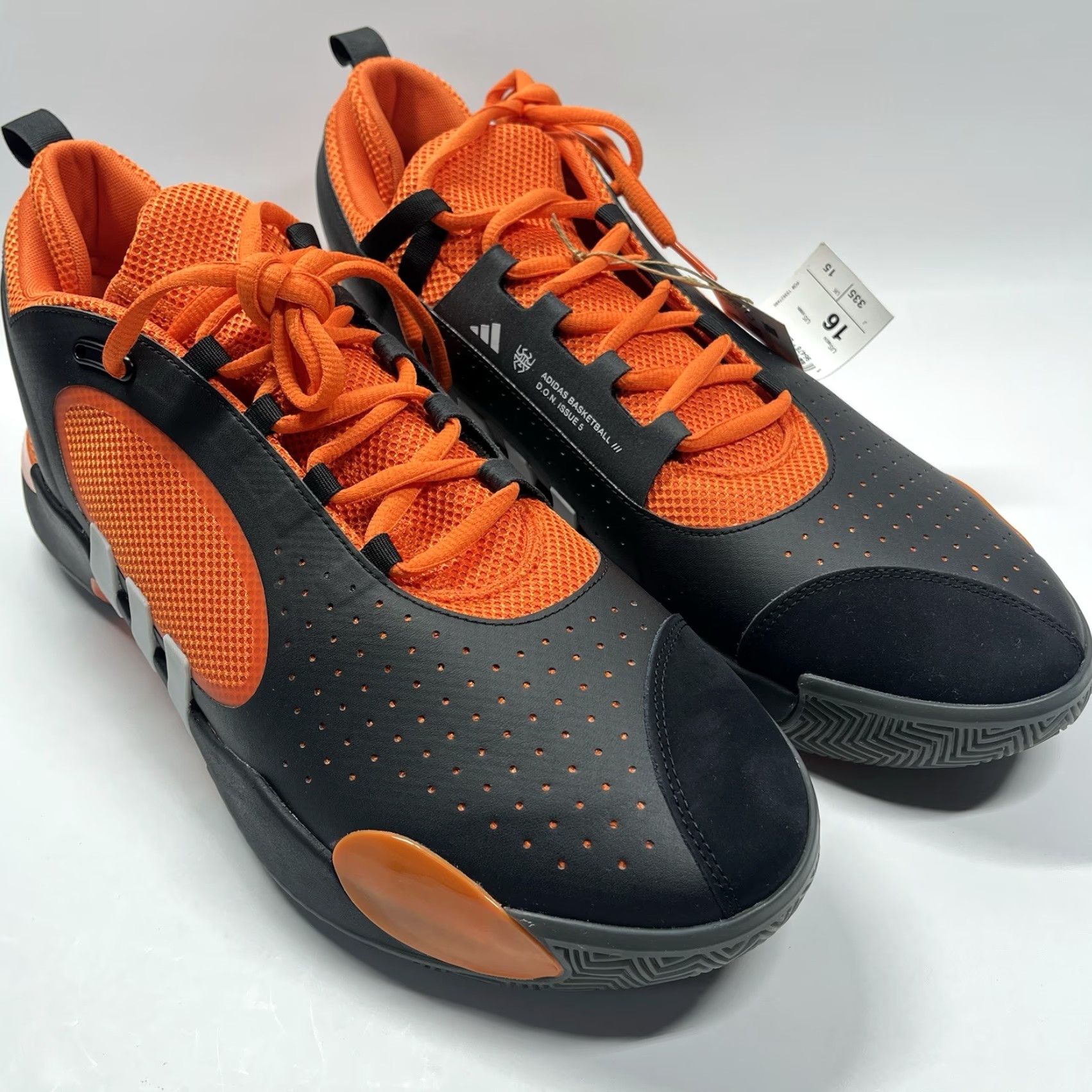 Adidas Adidas D.O.N. Issue 5 Men’s Size 16 Black Orange Basketball Sneakers IE7941 New Size US 15 / EU 48 - 2 Thumbnail