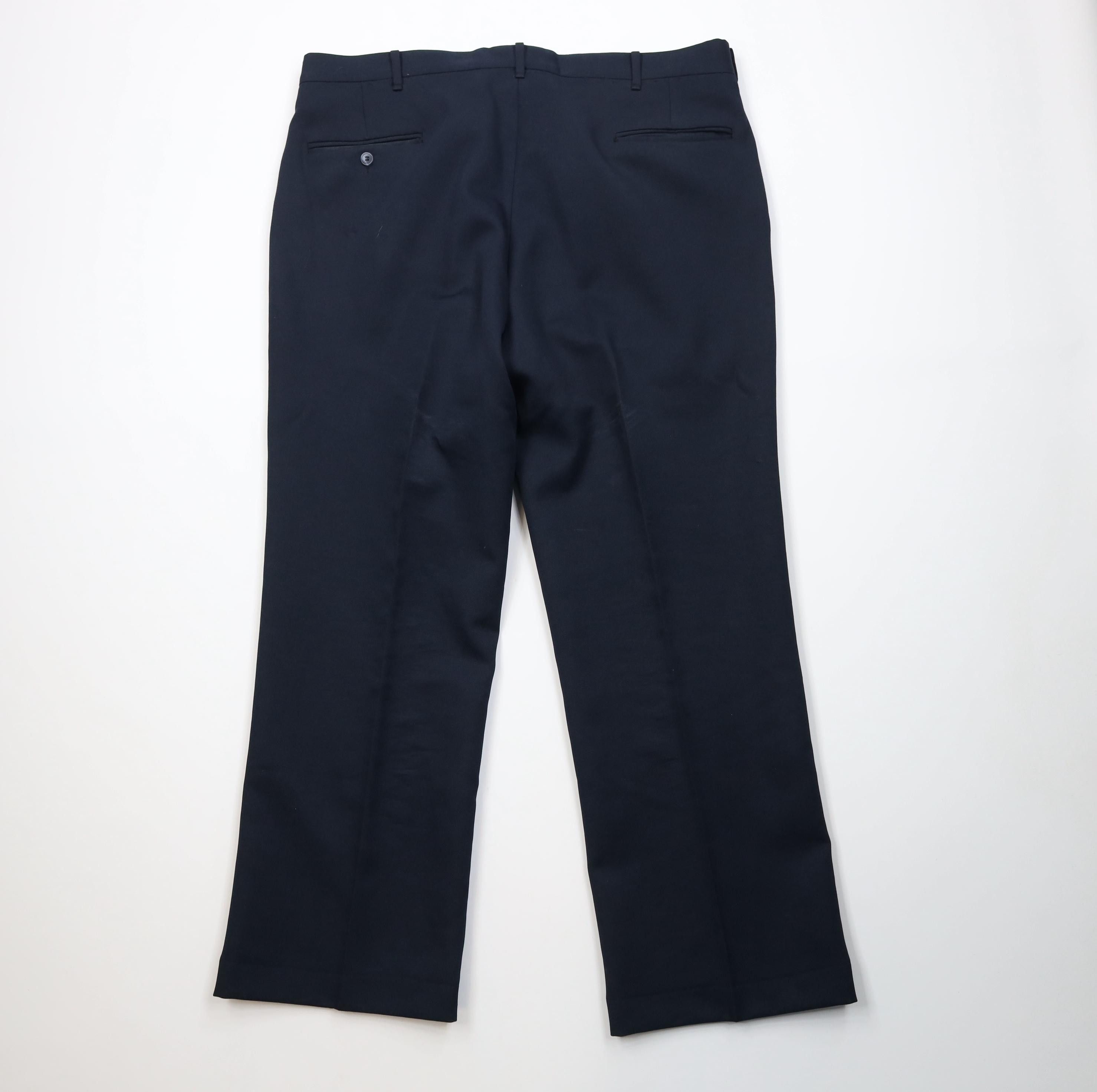 Vintage Vintage 70s Streetwear Flared Wide Leg Chino Pants Blue USA Size US 40 / EU 56 - 10 Thumbnail