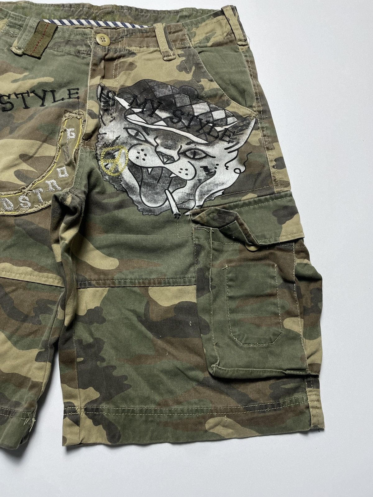 Ed Hardy Minute Mirth - Edhardy Style Short Pants Size US 32 / EU 48 - 3 Thumbnail