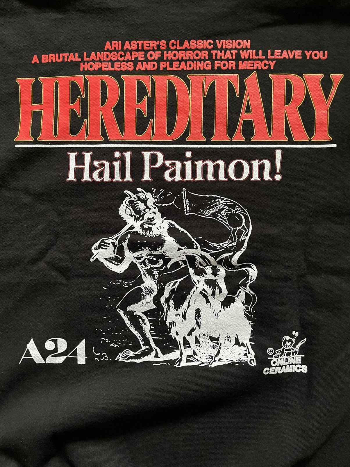 A24 × Online Ceramics ONLINE CERAMICS x A24 HEREDITARY CREWNECK SWEATER Size US M / EU 48-50 / 2 - 4 Thumbnail