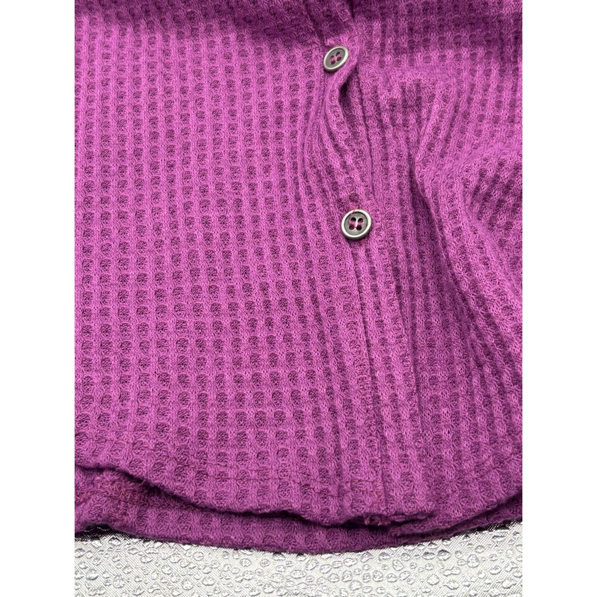 Style & Co Style & Co Women’s Knit Tie Hem Thermal Button up Top, Vivid Size S / US 4 / IT 40 - 13 Thumbnail