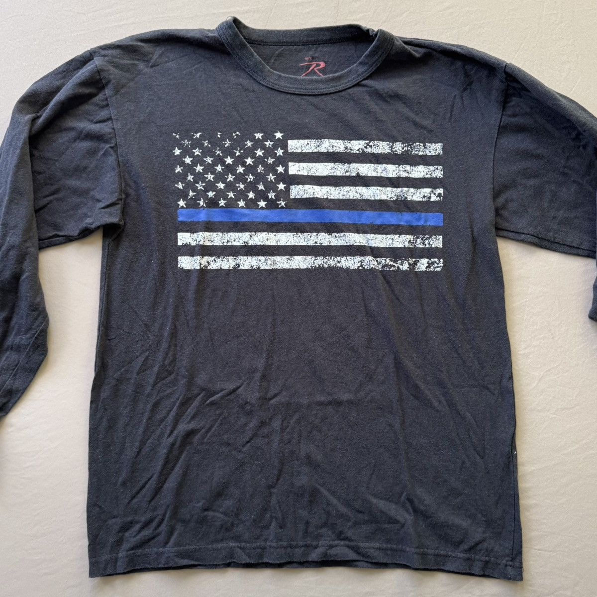 Rothco Rothco Long Sleeve Thin Blue Line T-Shirt Size US L / EU 52-54 / 3 - 2 Thumbnail