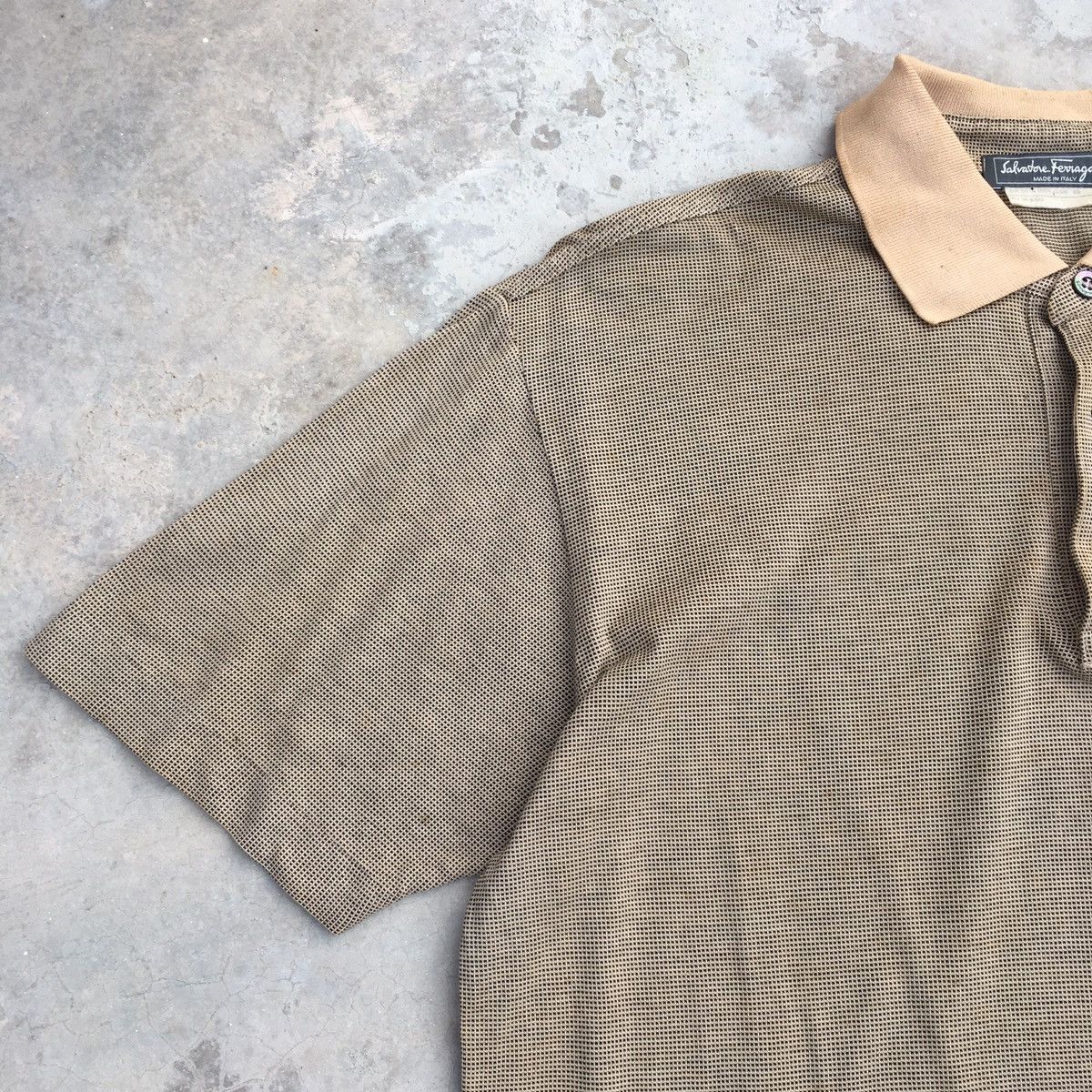 Salvatore Ferragamo × Vintage Vintage Salvatore Feragamo Classic Polo Tee Size US M / EU 48-50 / 2 - 4 Thumbnail