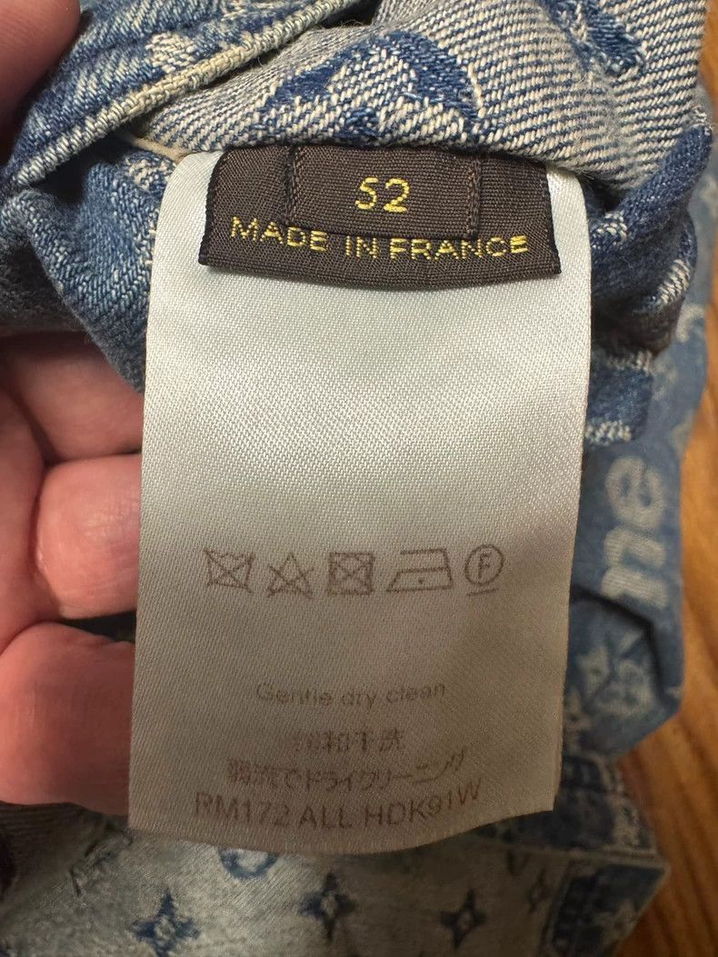 Louis Vuitton Louis Vuitton x Supreme Denim Jacket 52-2508 Size US XL / EU 56 / 4 - 6 Thumbnail