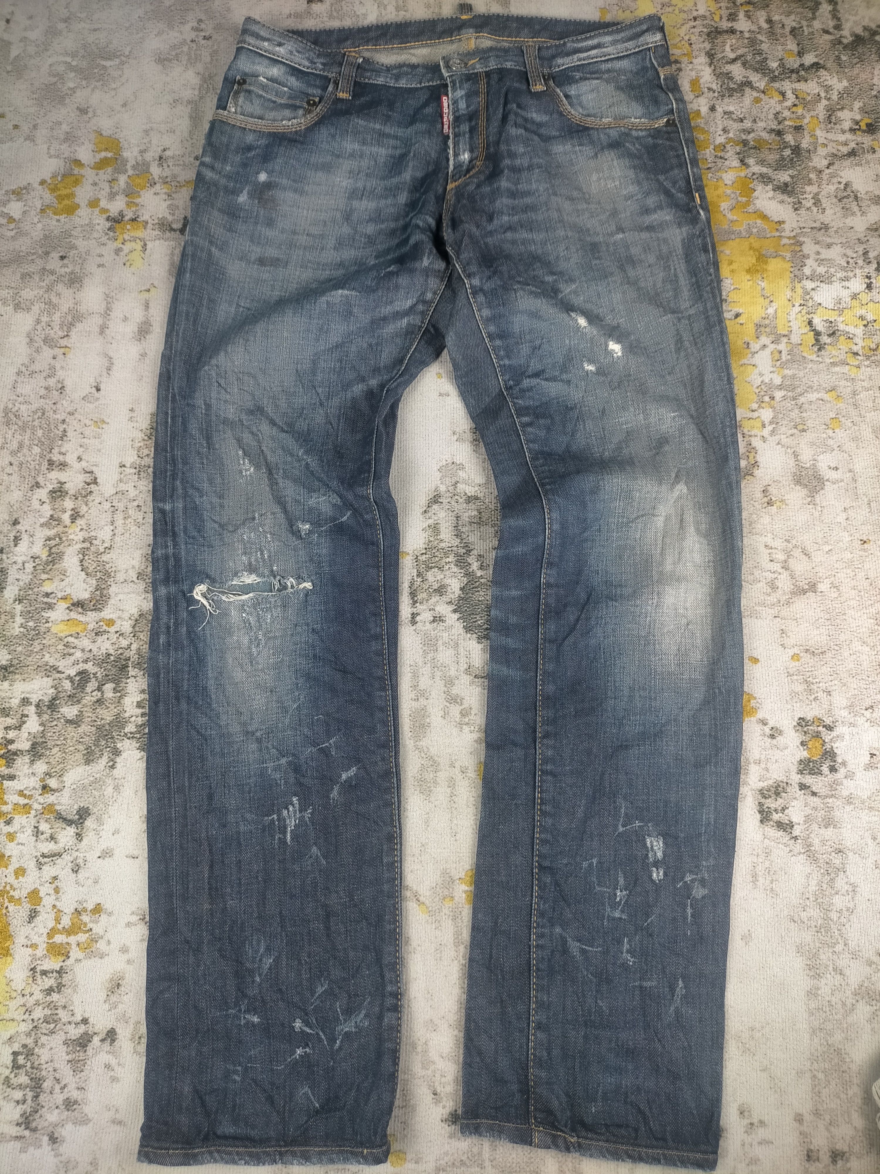 Dsquared2 🔥 Dsquared2 Mudwash Distressed Jeans Size US 31 - 1 Thumbnail
