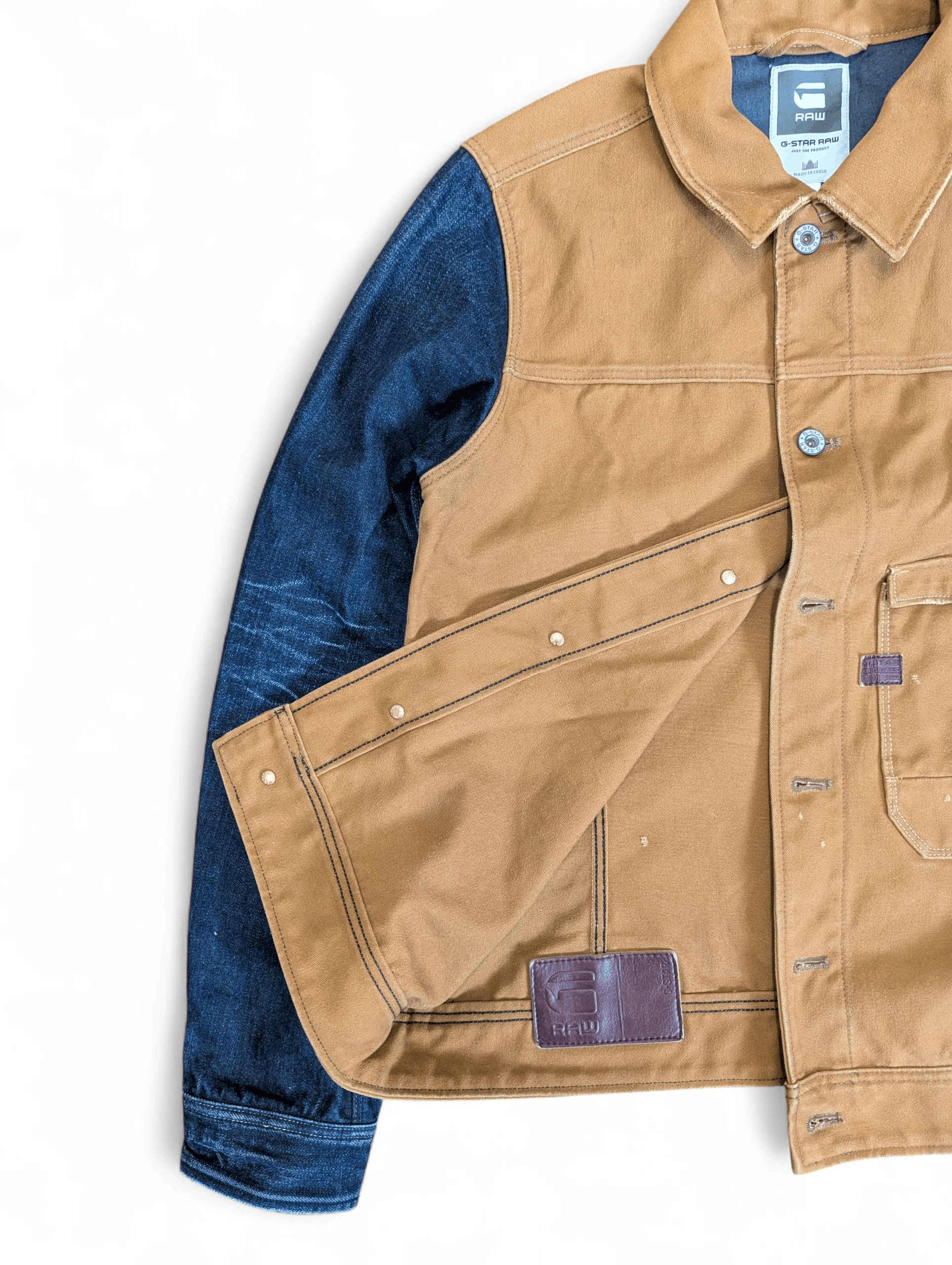 G-Star G-STAR Hunter Mix Slim Jkt Workwear Canvas Denim Jacket Size US L / EU 52-54 / 3 - 11 Thumbnail