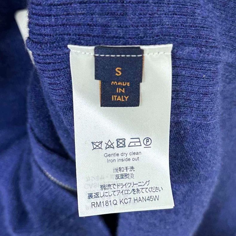 Embroidered Logo Cashmere Zip Jacket -2505