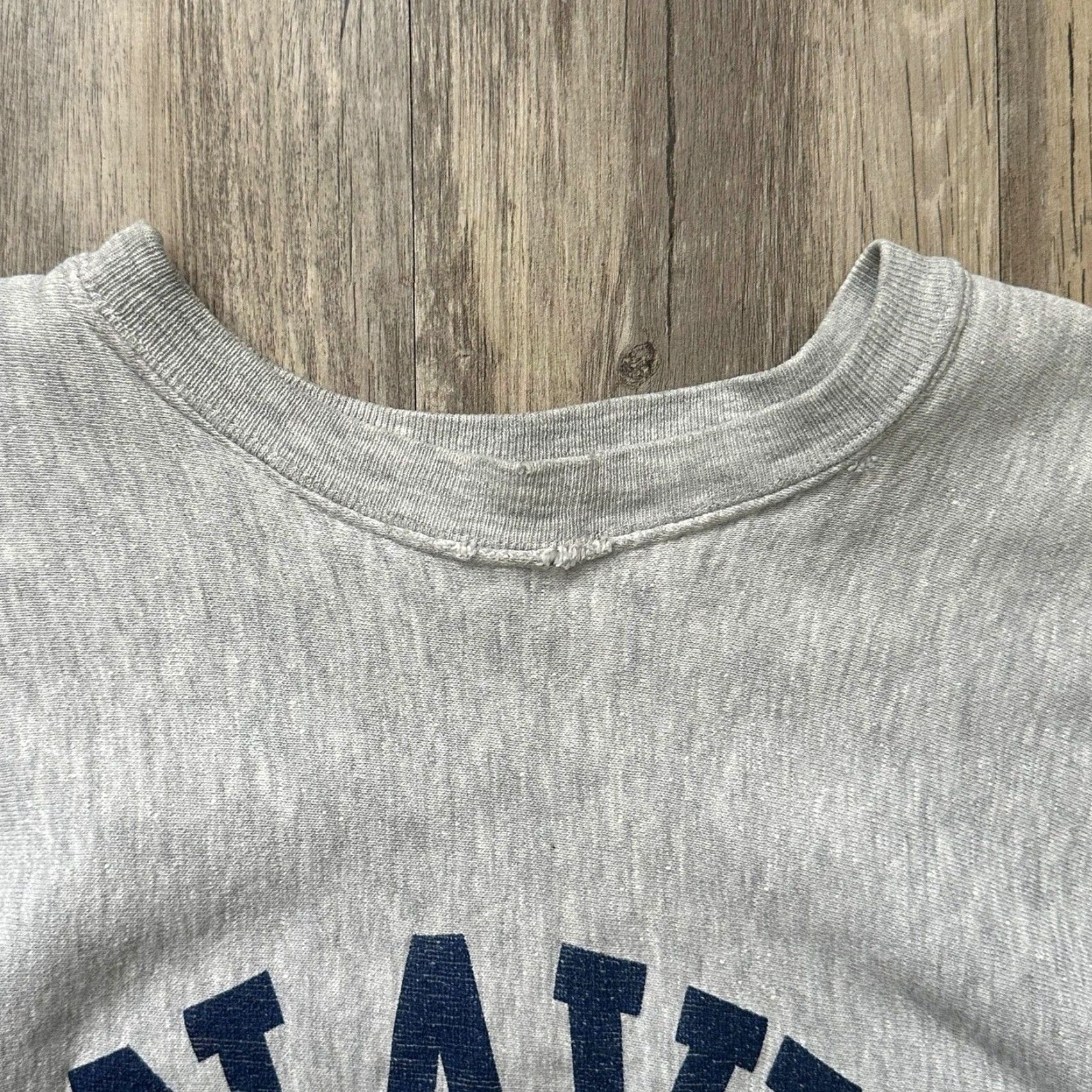 Champion VINTAGE 90s Naval Academy Nike Pro Weave Sweatshirt Gray XL Men Pullover Champion Brand Size US XL / EU 56 / 4 - 3 Thumbnail